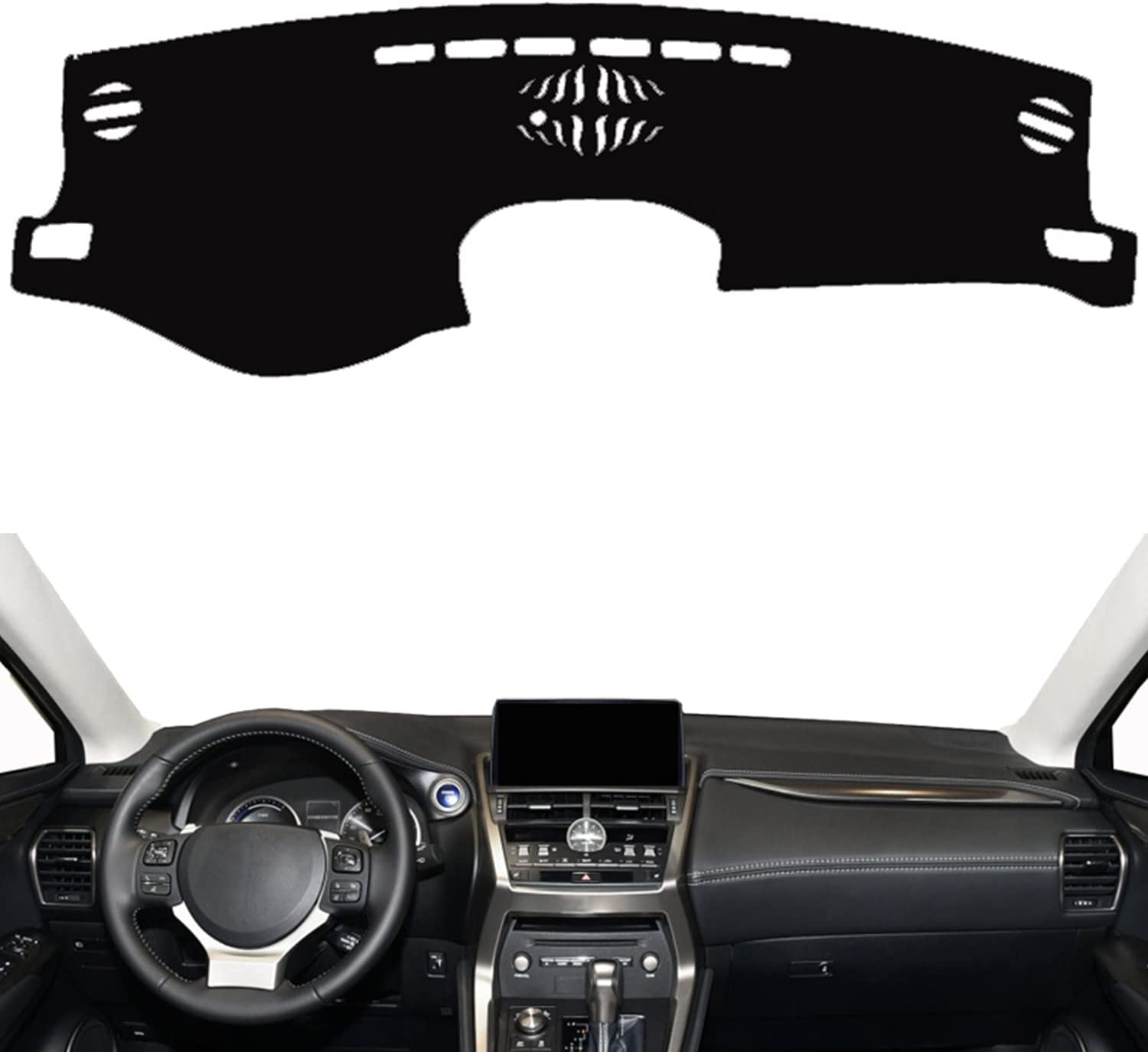 Car Dashboard Dash Board Cover Mat Carpet Compatible for NX NX200t NX300h NX200 NX300 2015-2020 Left Hand Drive - Delicate Leather