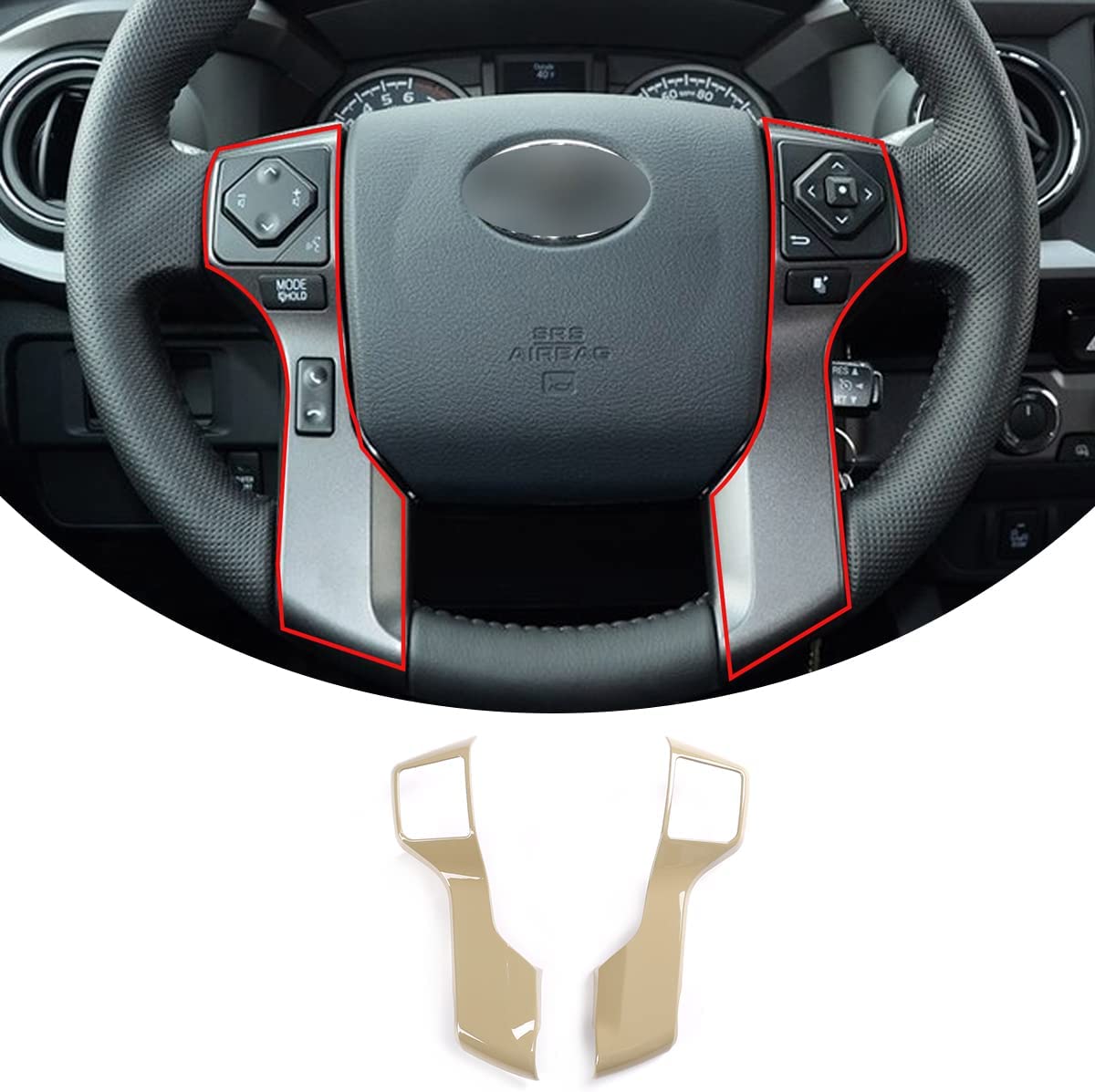Car ABS Steering Wheel Moulding Cover Trims Stickers Accessories - Delicate Leather