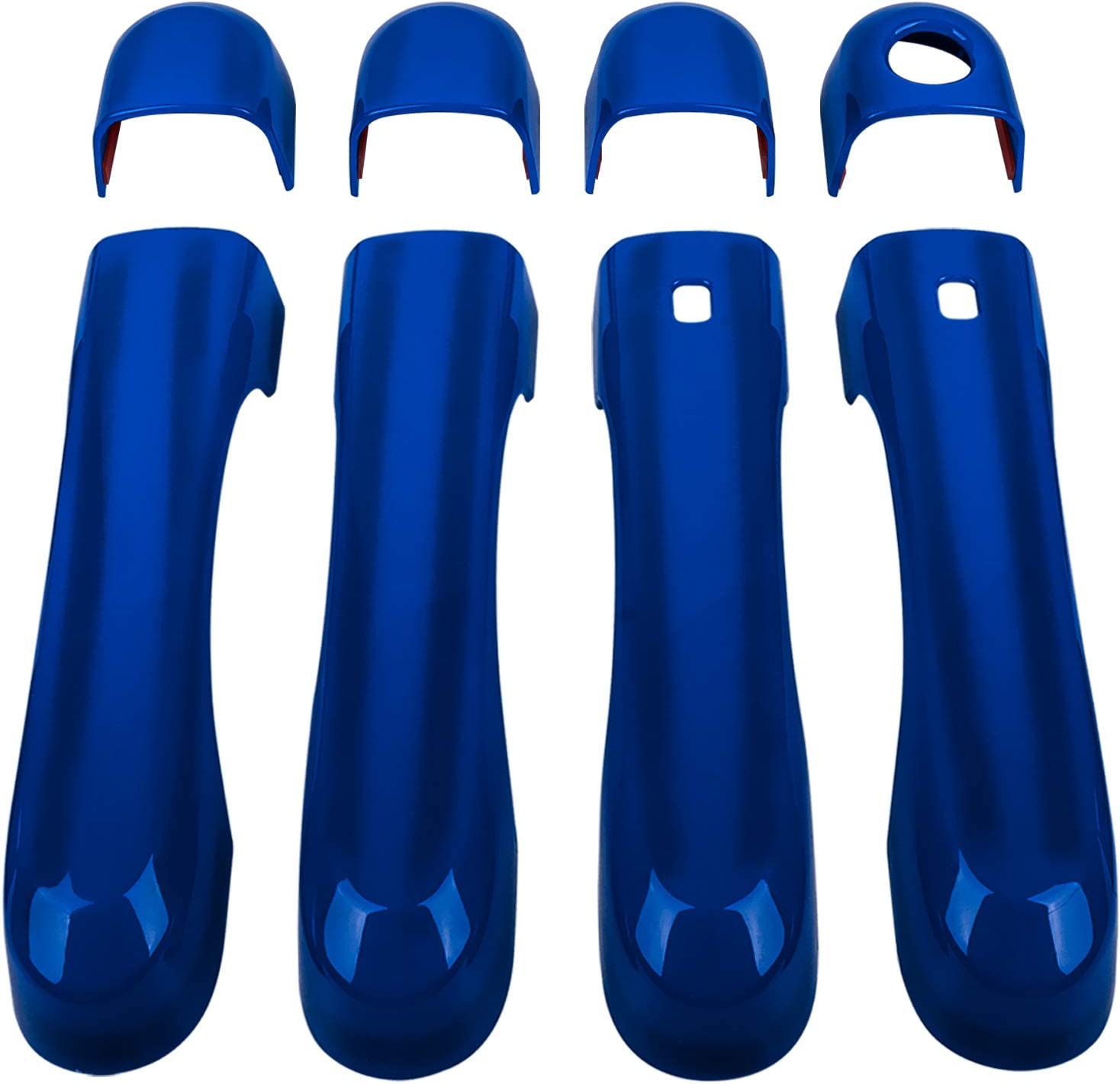 Door Handle Cover with Smart Keyhole and Cup Bowl Cover Trim Combo Fit for 2015 - 2021 Renegade(12 PCS) - Delicate Leather