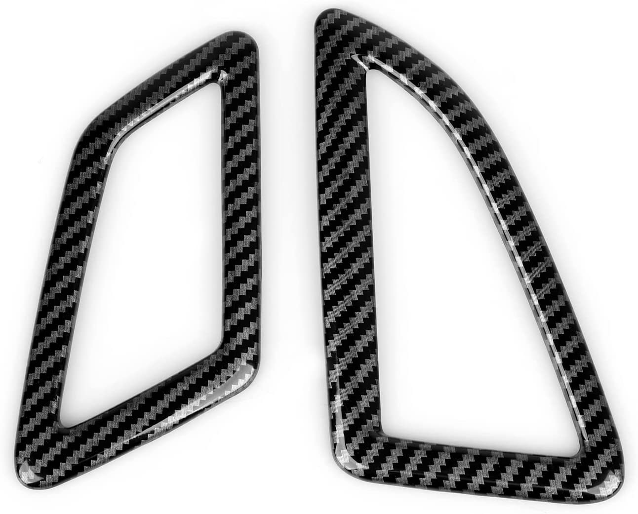 Air Vent Outlet Decals Compatible with 2016 2017 2018 2019 2020 2021 Civic 10th Gen Accessories ABS Carbon Fiber Interior Sticker - Delicate Leather