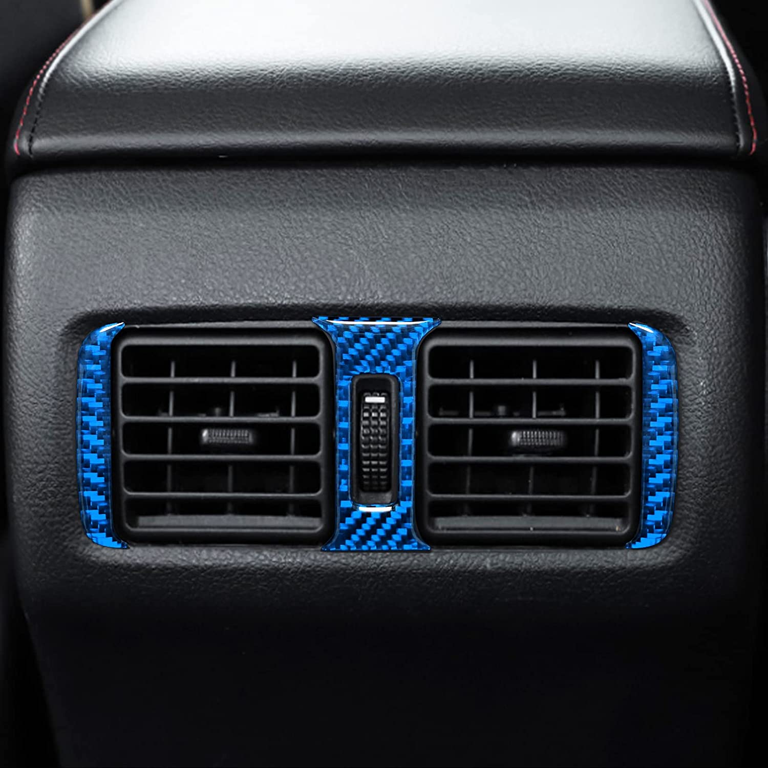 Compatible with Carbon Fiber Rear Air Outlet Trim Interior Accessories for 4Runner SUV 2010 2011 2012 2013 2014 2015 2016 2017 2018 2019 2020 - Delicate Leather