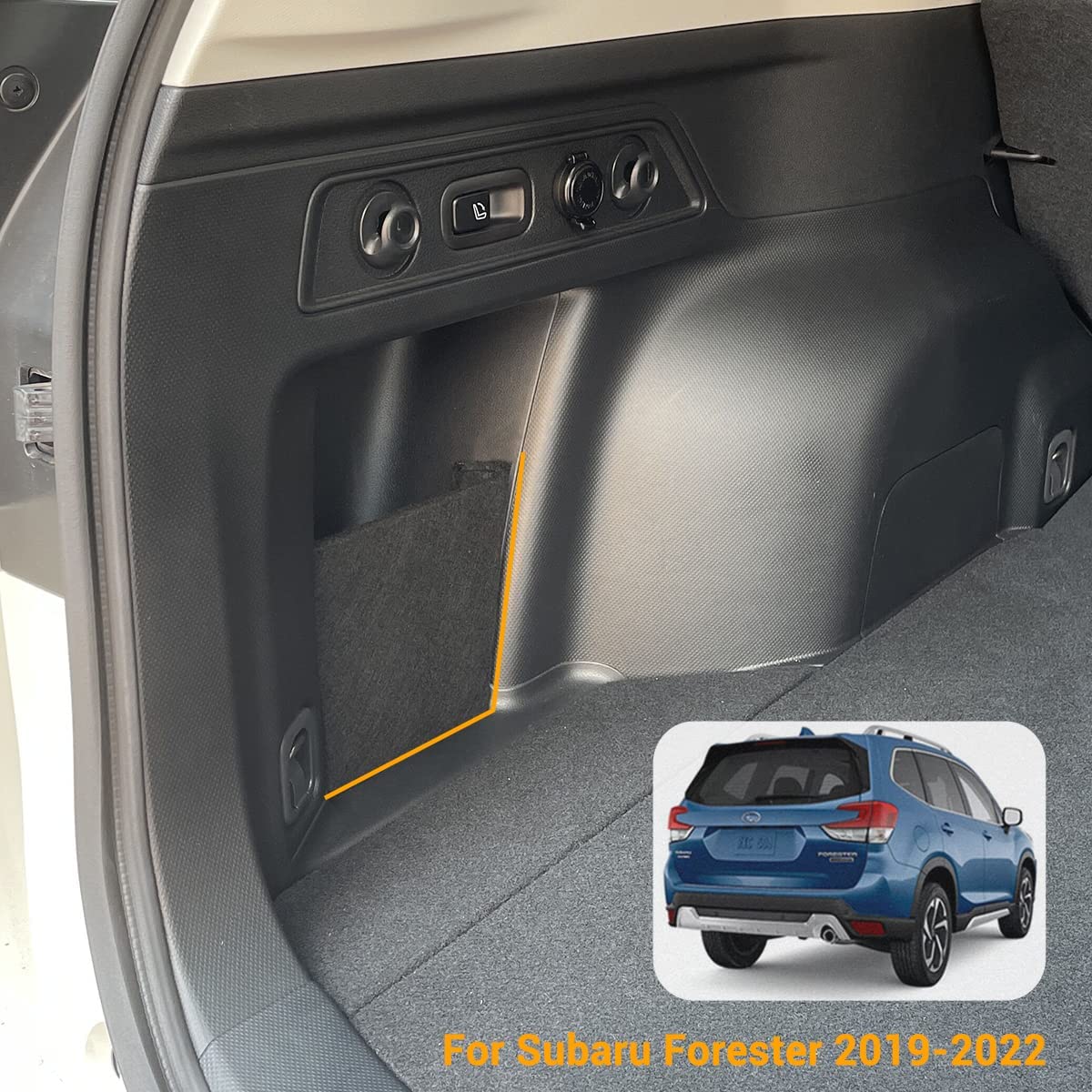 Forester Trunk Upgrade, Trunk Organizer, Trunk Storage Side Divider Accessories for Forester 2019 2020 2021 2022, A Pair(Left+Right, 2pcs) - Delicate Leather