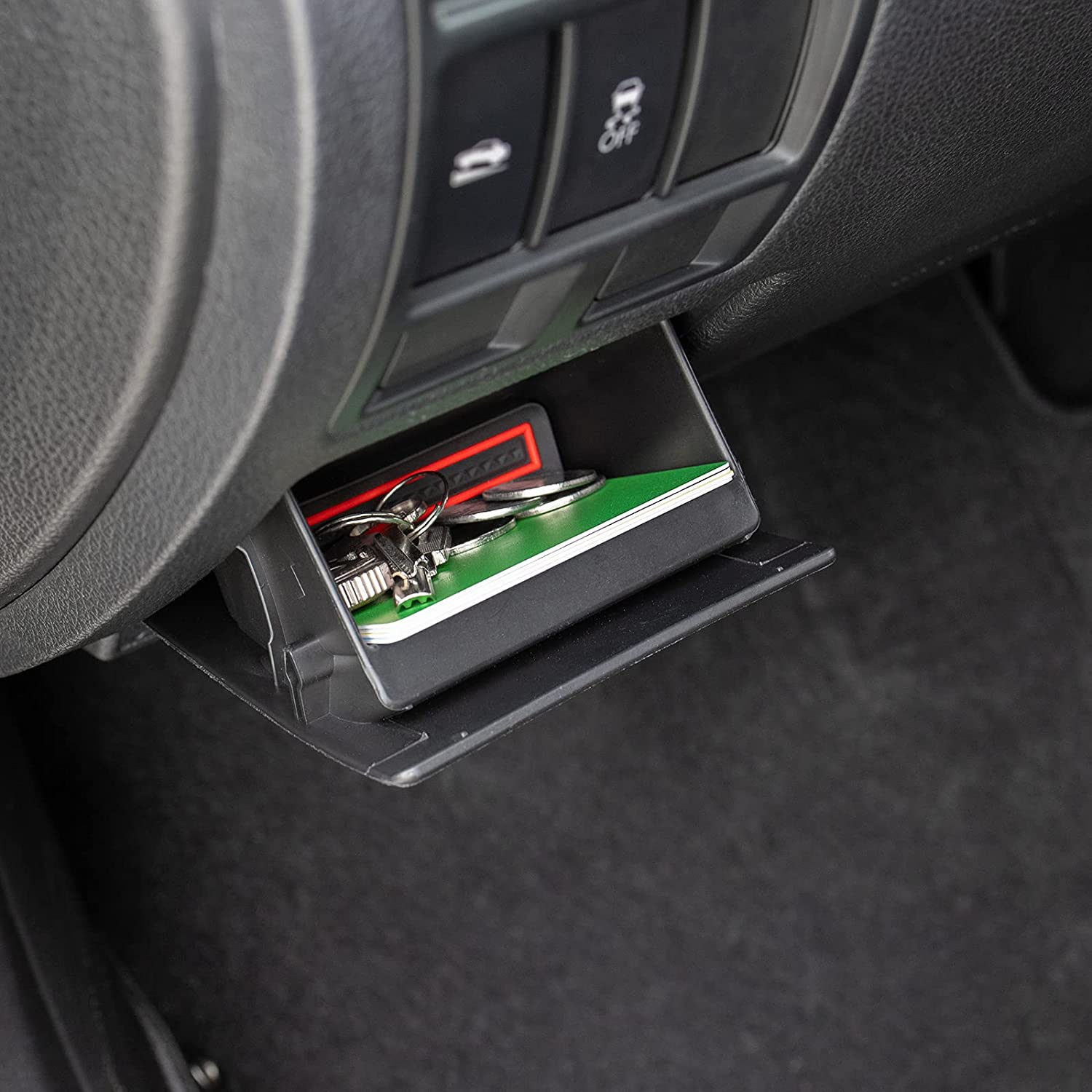 Fuse Box Coin Container Inner Storage Tray Compatible with Subaru Impreza XV/Crosstrek Forester Legacy Outback WRX STI Ascent Accessories - Delicate Leather