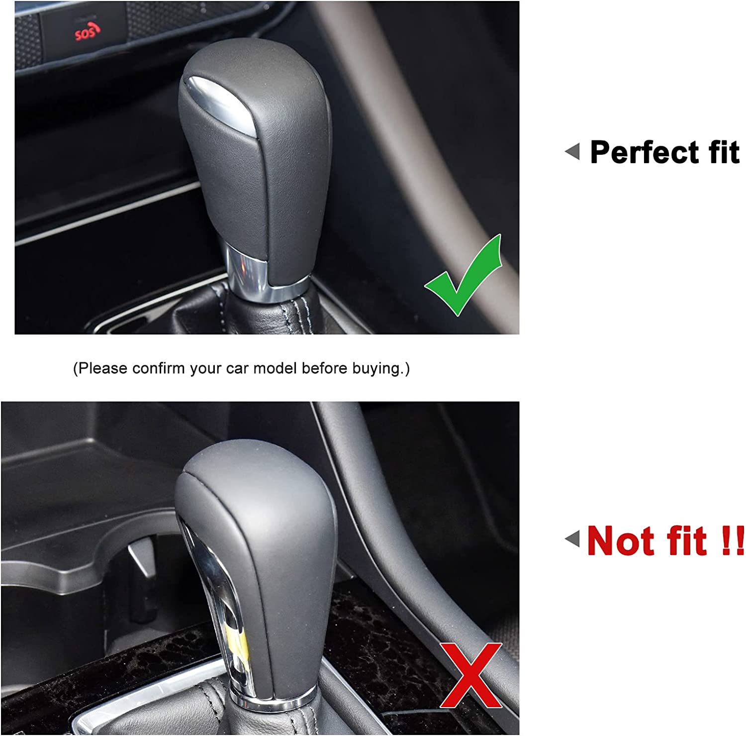 CX-5 CX-3 CX-9 Accessories Car Auto Gear Shift Knob Cover Trim Cap Gear Panel Gears Interior Decoration Sticker Sporty - Delicate Leather