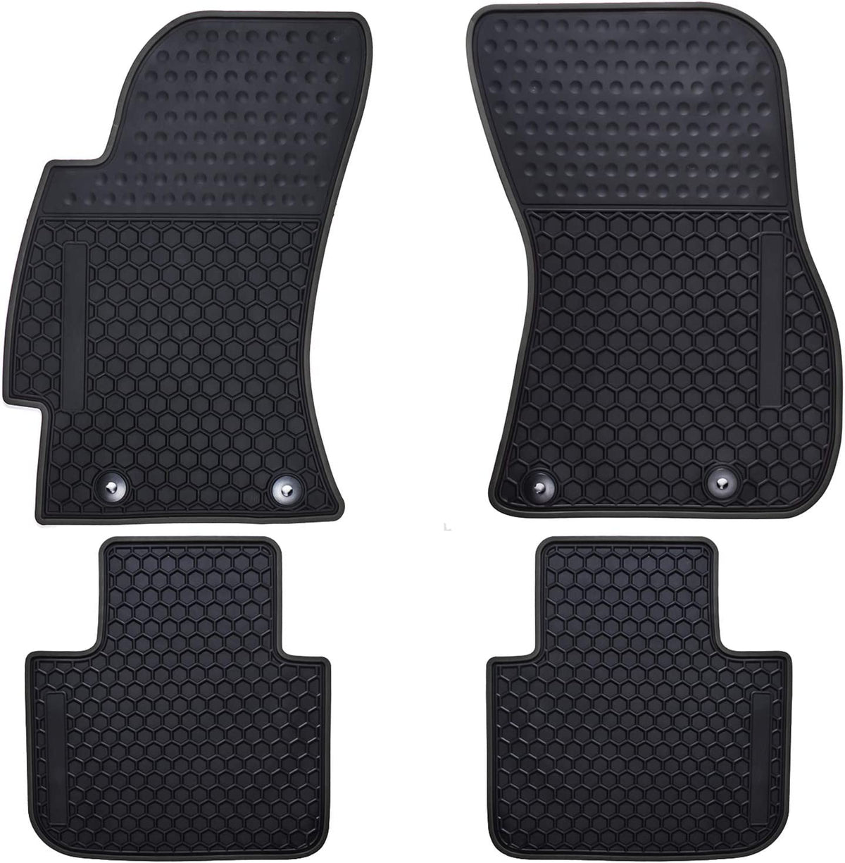 ATWL Tailored Black Carpet Floor Mats For Dacia Sandero & Stepway (2013-2018) – Front & Rear Set
