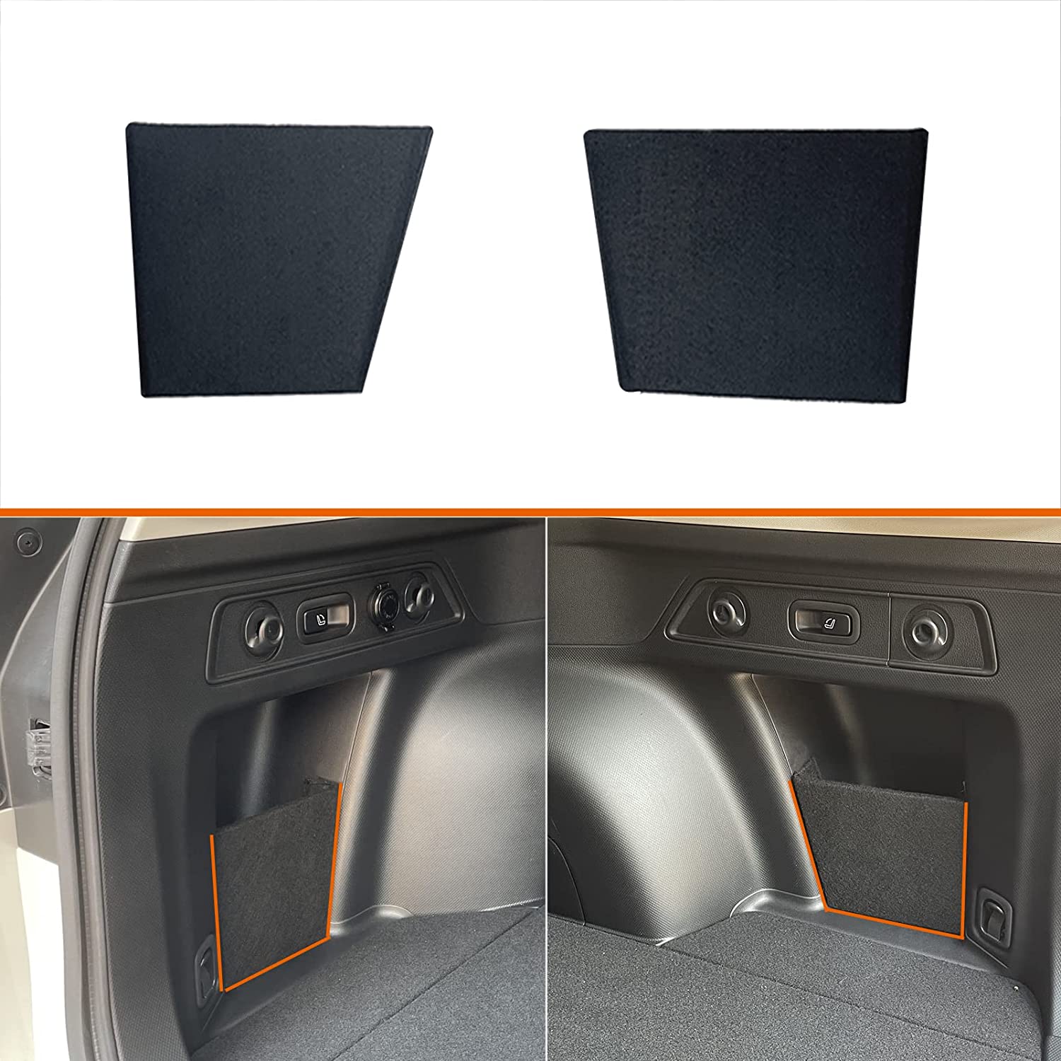Forester Trunk Upgrade, Trunk Organizer, Trunk Storage Side Divider Accessories for Forester 2019 2020 2021 2022, A Pair(Left+Right, 2pcs) - Delicate Leather