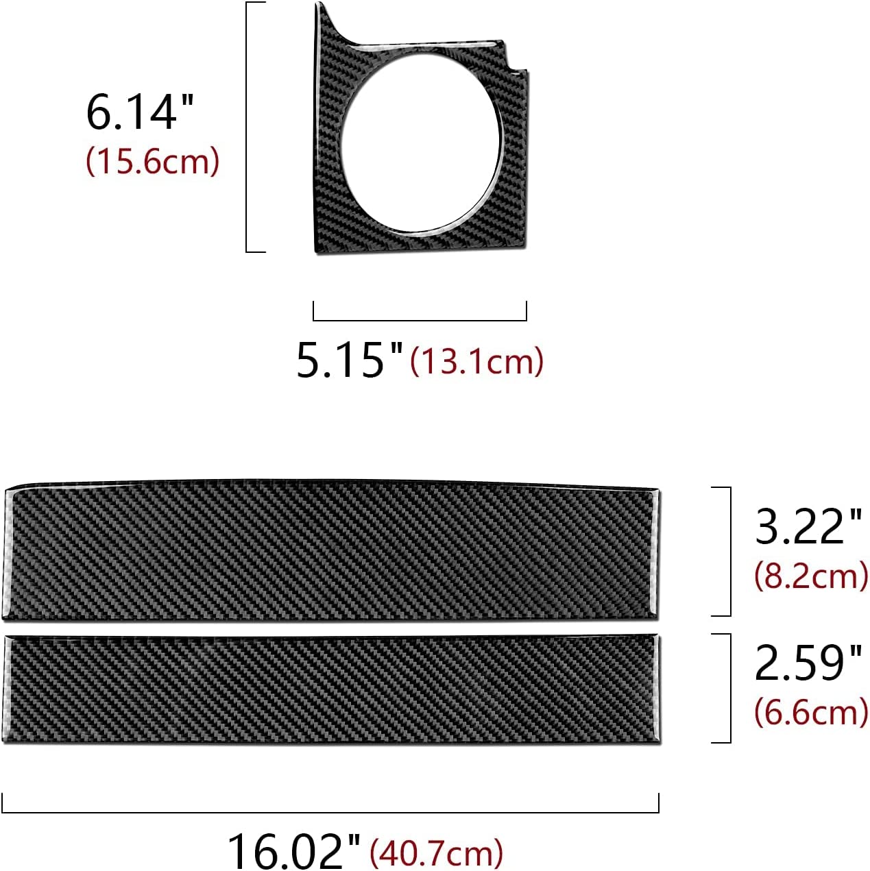 Car Copilot Air Vent Panel Stickers Decal Carbon Fiber Interior Trim Cover Compatible with Mustang GT 2005 2006 2007 2008 2009 S197 Car Accessories - Delicate Leather