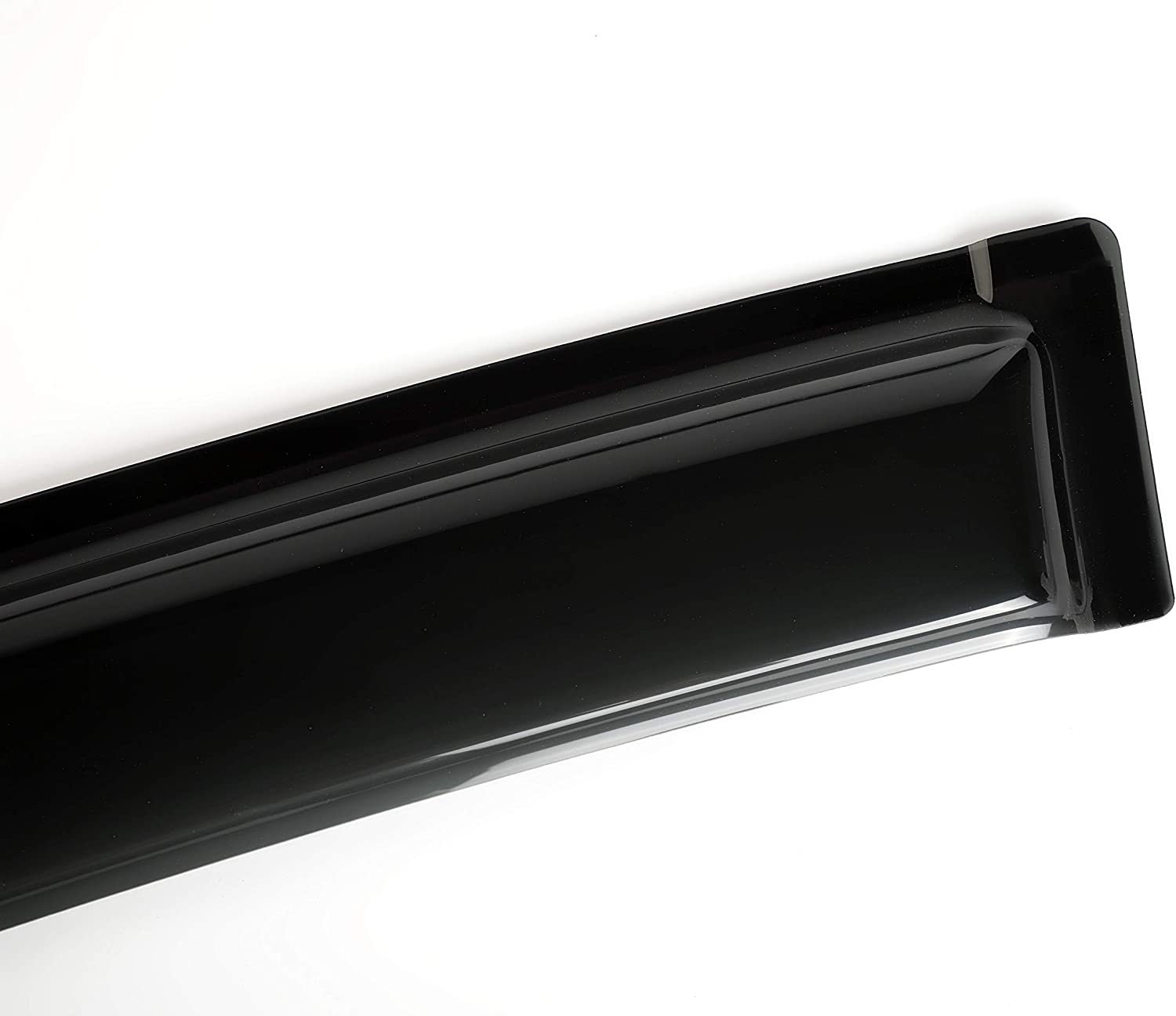 Original Side Window Wind Deflector, 4pcs In-Channel Nice Rain Guards Set, Vent Visor fit for 1997-2017 Ford Expedition 1998-2017 Lincoln Navigator 194233 - Delicate Leather