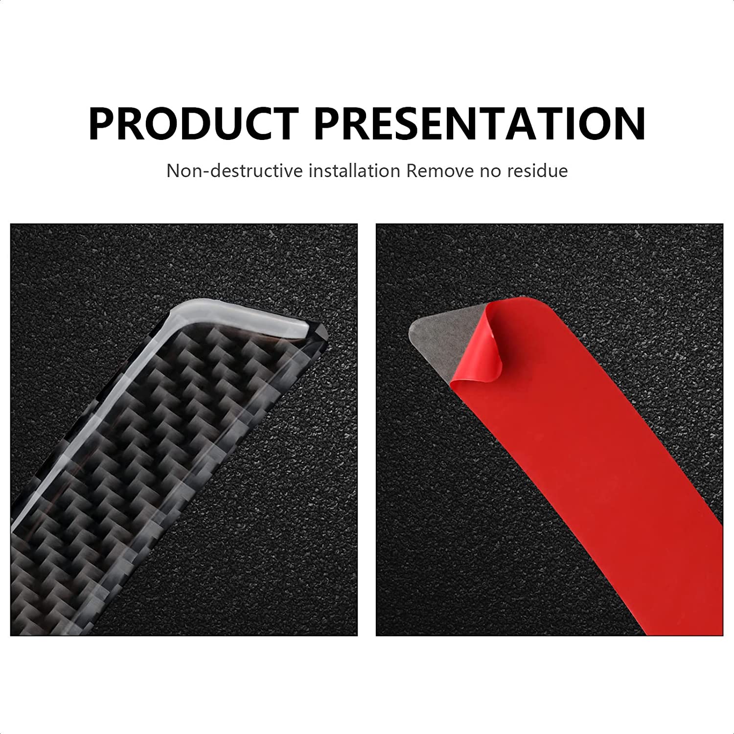 2PCS Universal Wheel Hub Protector Sticker Anti Collision Strips Carbon Fiber Decal Trim Compatible with 1 2 3 4 5 6 7 Series X1 X2 X3 X4 X5 X6 Accessories - Delicate Leather