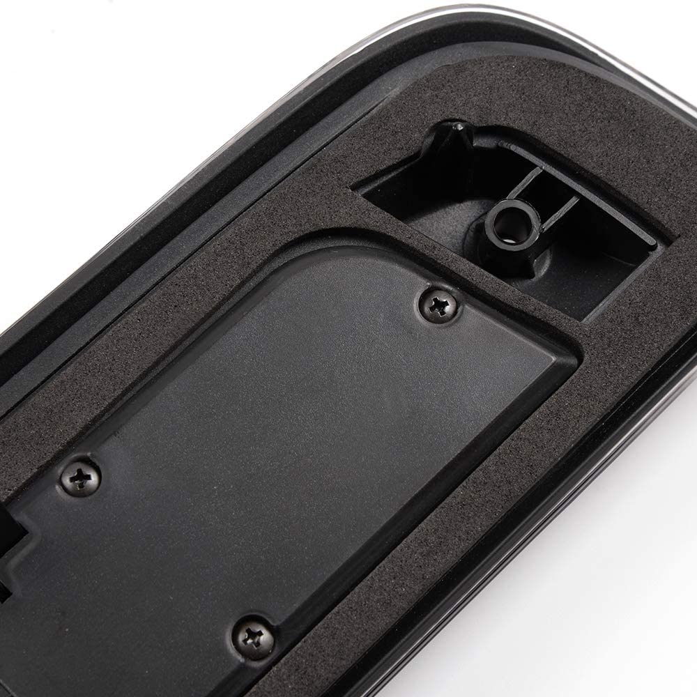 LED 3rd Brake Light, Compatible with 14-18 Silverado Sierra 1500 2500 3500 HD Rear High Mount Stop Parking Lamp Cargo Tail Light Black Housing Clear&Smoky Lens - Delicate Leather