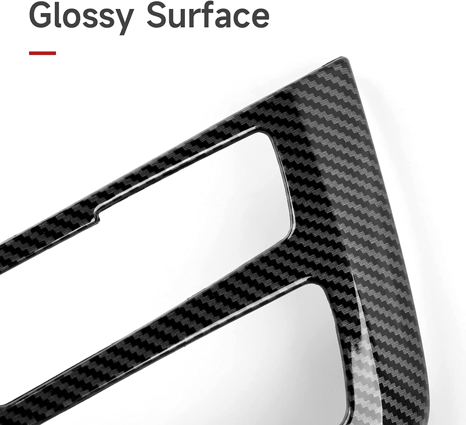 Car Sticker Decal CD Panel Trim Carbon Color ABS Cover Compatible with F30 F31 F34 3GT F32 F33 F36 2013 2014 2015 2016 2017 2018 2019 Accessories - Delicate Leather