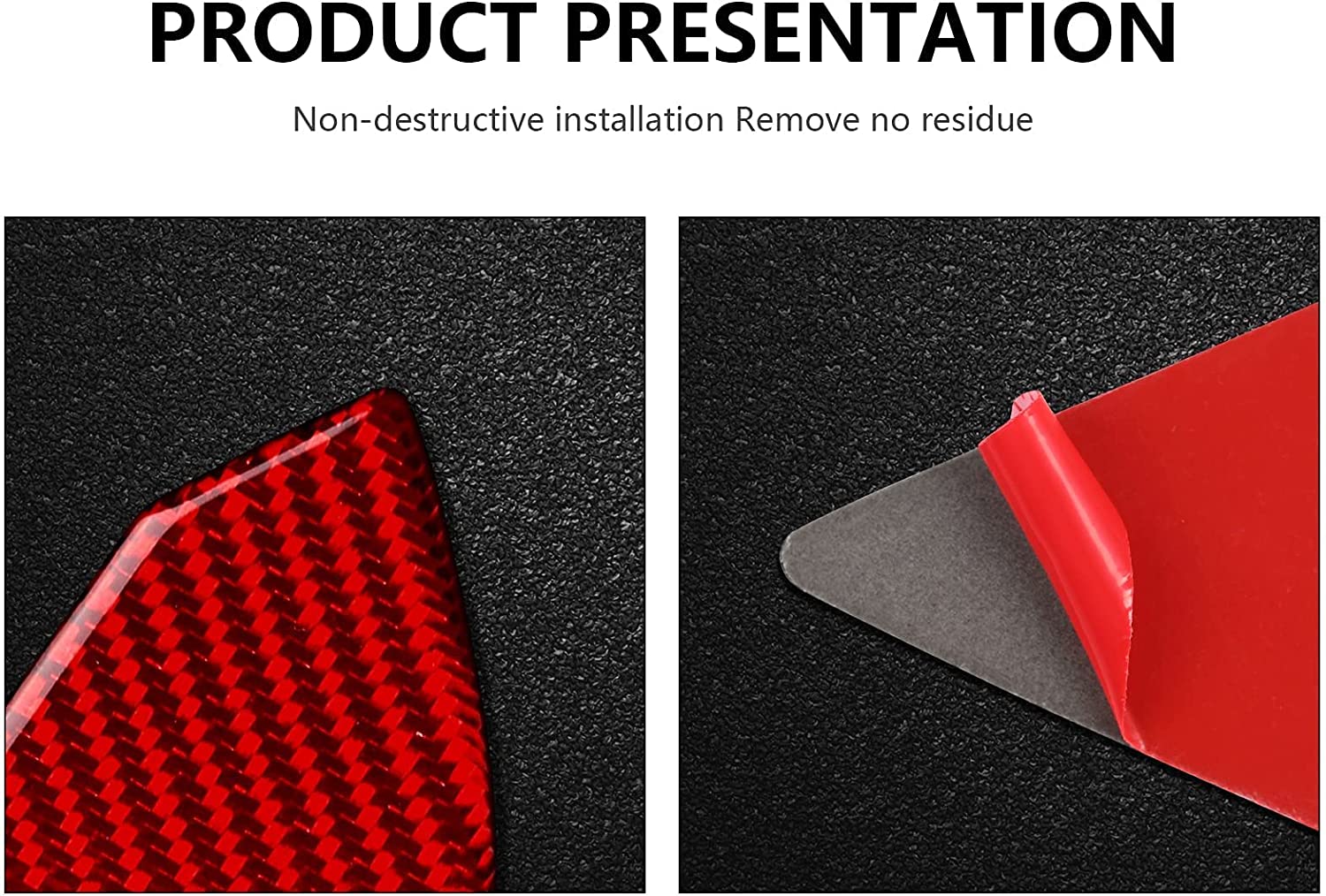 Car Window Switch Control Panel Trim Sticker Carbon Fiber Interior Decal Cover for Ford Mustang 2015 2016 2017 2018 2019 2020 Accessories - Delicate Leather
