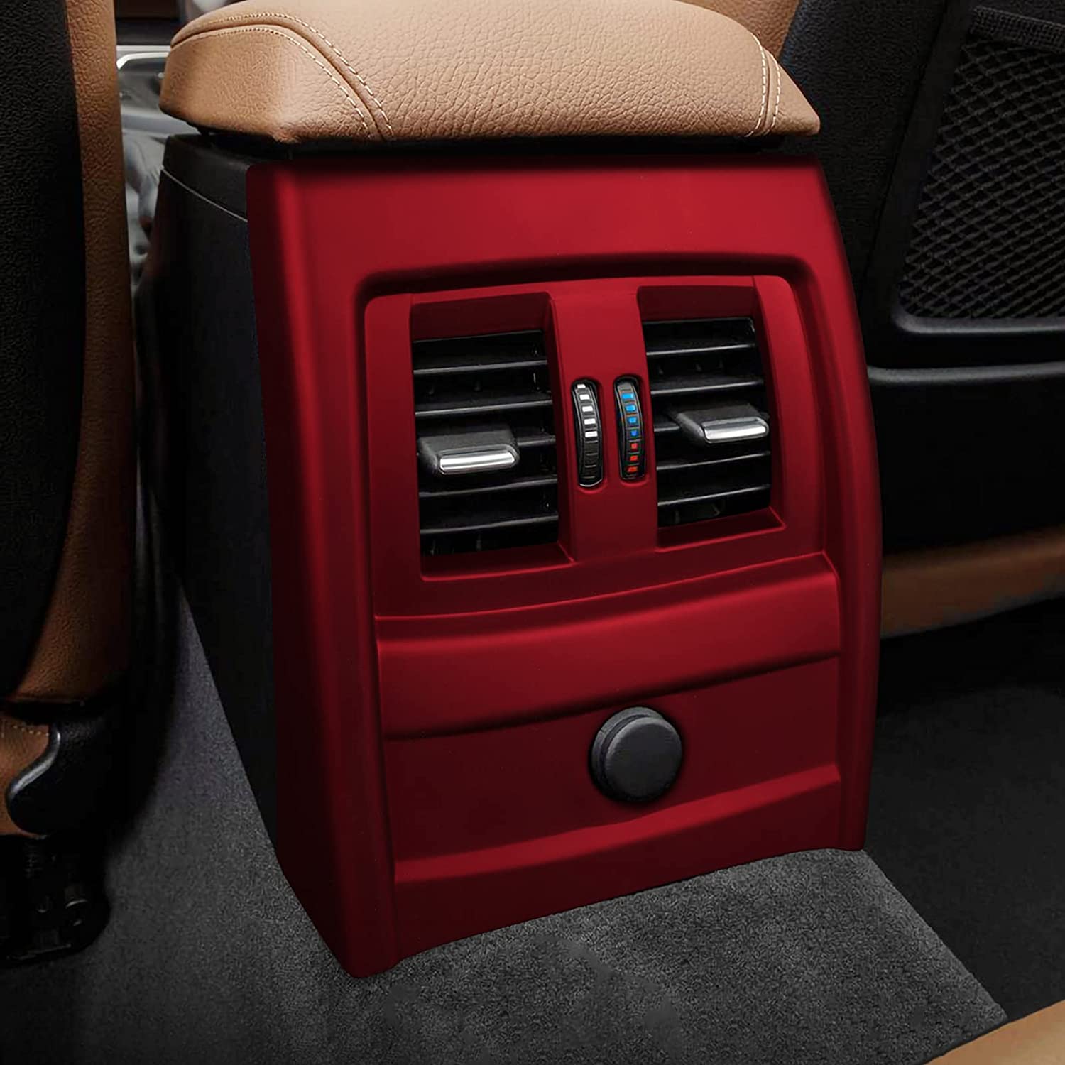 Car Sticker Rear Air Vent Cover Decal ABS Trim Compatible with 3 4 Series F30 F31 F34 3GT F32 F33 F36 Accessories - Delicate Leather