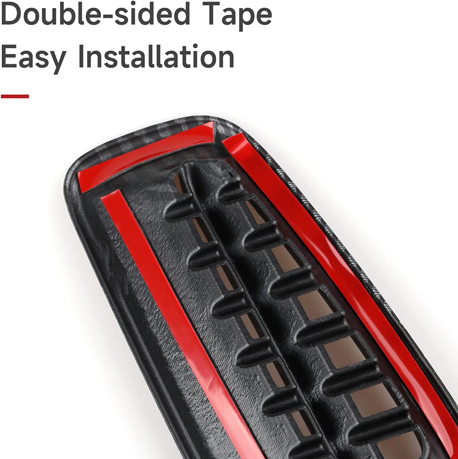 Air Conditioner Outlet Vent Trim Compatible with 2016 2017 2018 2019 2020 2021 Civic 10th Gen Accessories ABS Carbon Fiber Interior Sticker - Delicate Leather