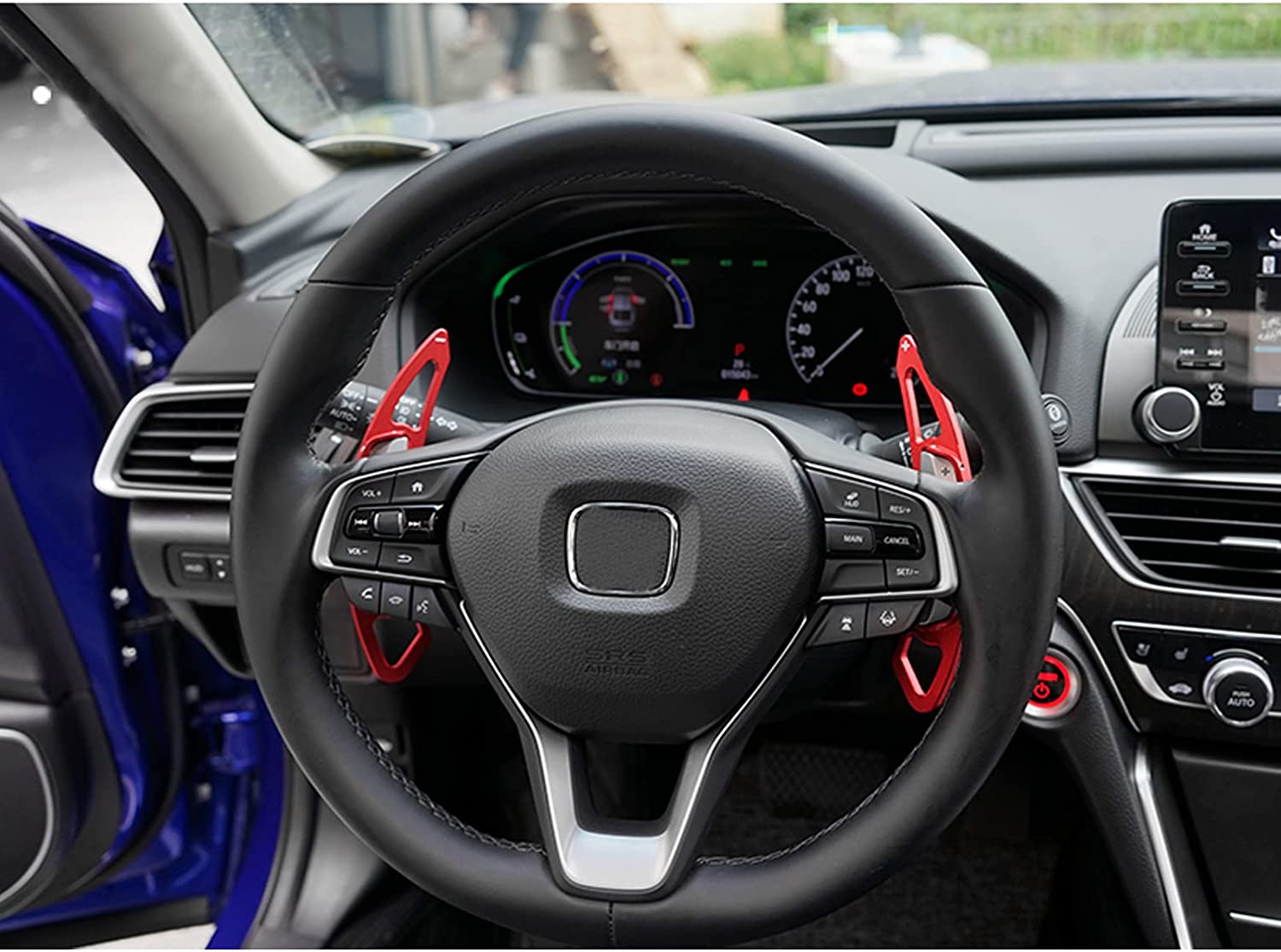 Aluminum Alloy Paddle Shift Steering Wheel Shifter Extension for Accord Odyssey Spirior Civic CR-V UR-V Hybird Inspex Insight Crown Road, for CDX RDX ILX MDX TXL TLX-L - Delicate Leather