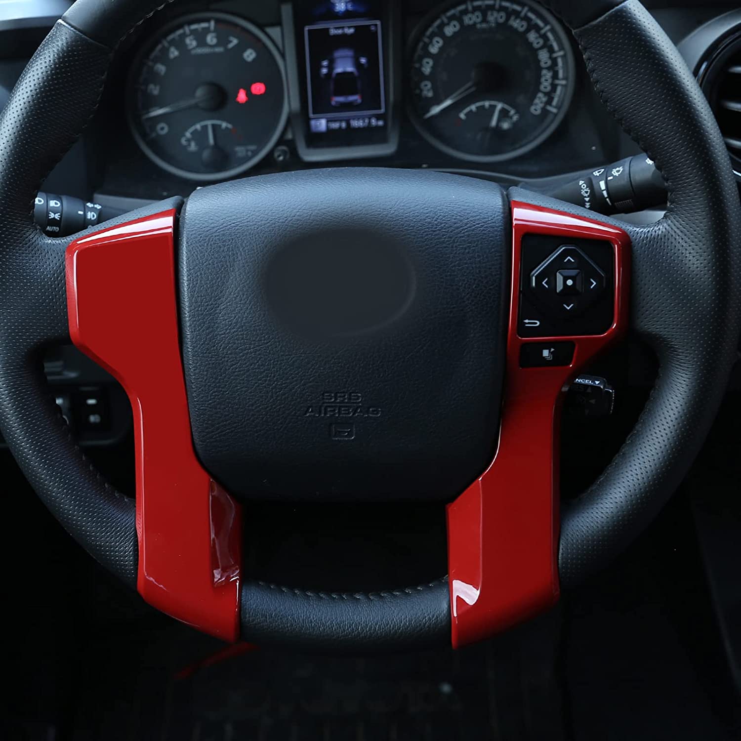 Car ABS Steering Wheel Moulding Chrome Cover Trims Stickers - Delicate Leather