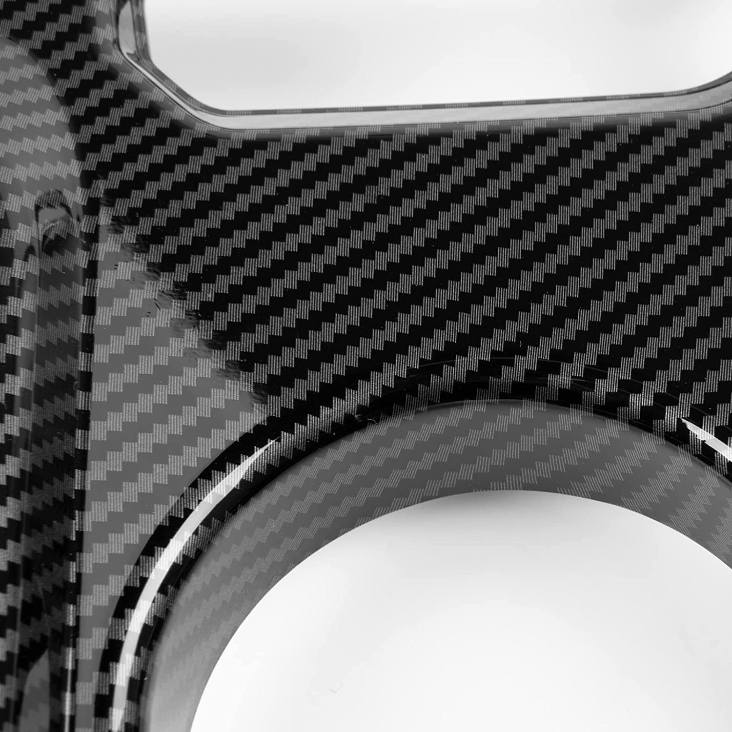 Gear Shifter Trim for 2021 2022 Bronco Center Console Panel Decoration Cover Plate Frame Transmission Box Interior Accessories Sticker, ABS Carbon Fiber