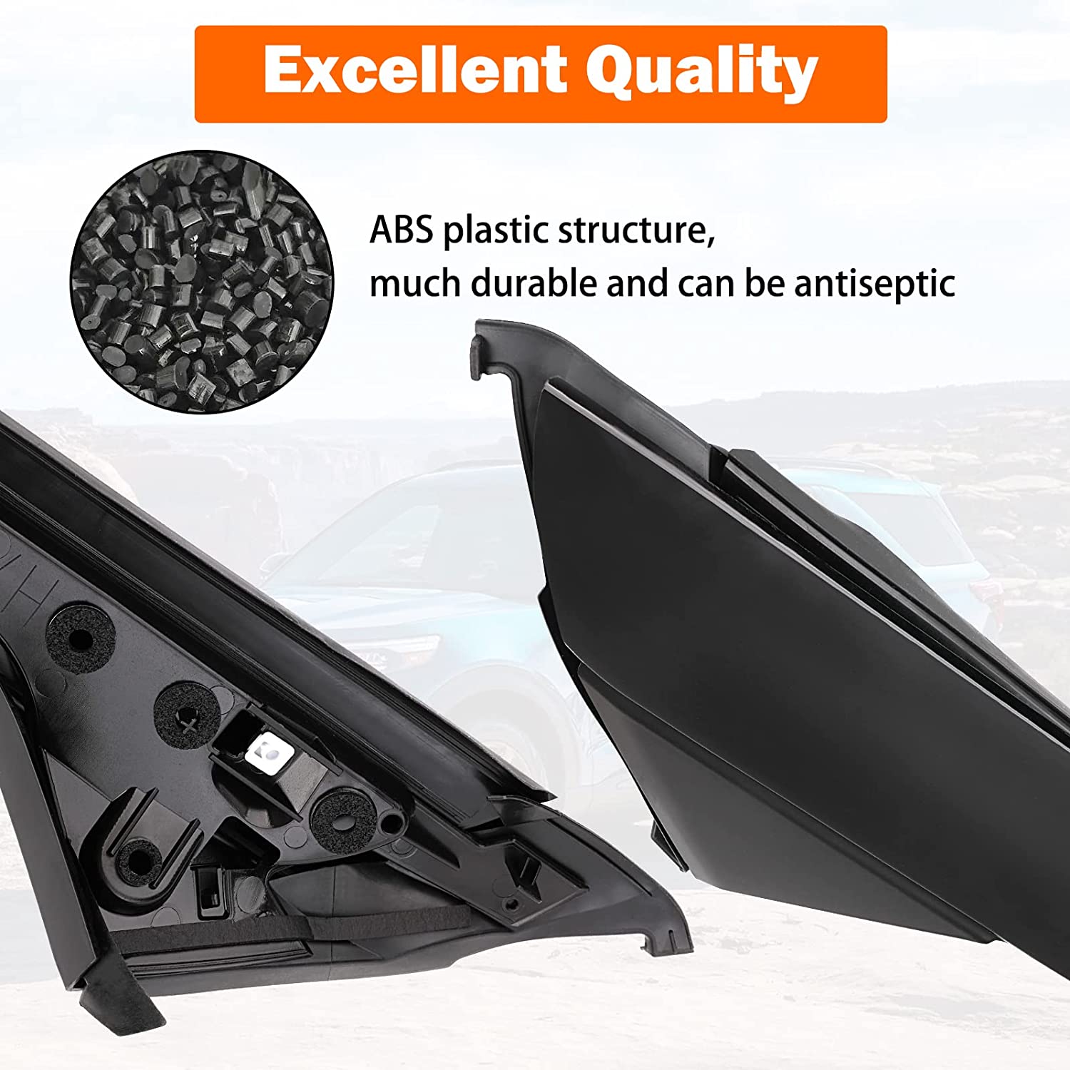 Windshield A-Pillar Molding Trim Driver Side, Compatible with 2011-2019 Ford Explorer Replace 926 450, BB5Z-7803137-AB BB5Z7803137AA BB5Z7803137BA BB5Z7803145AA - Delicate Leather