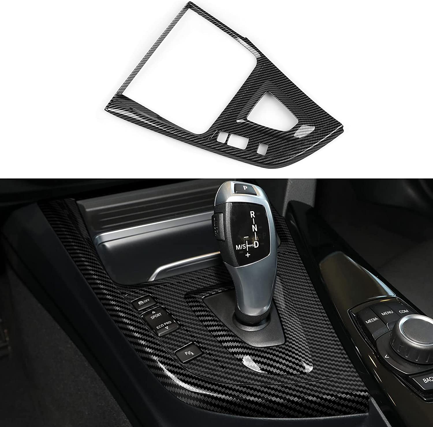 Car Sticker Carbon Style ABS Decal Trim Cover fits for F30 F31 F34 3GT F32 F33 F36 Accessories - Delicate Leather