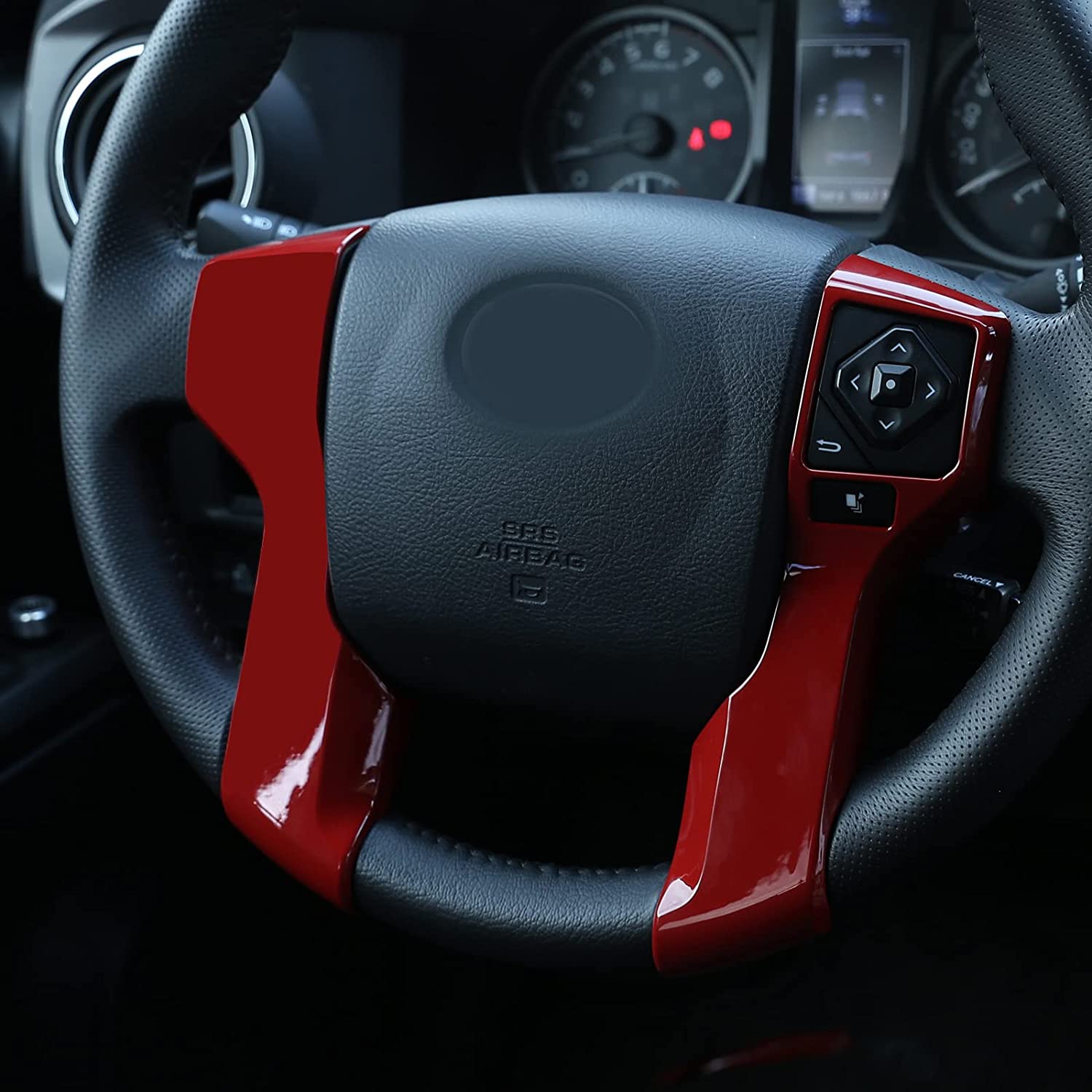 Car ABS Steering Wheel Moulding Chrome Cover Trims Stickers - Delicate Leather