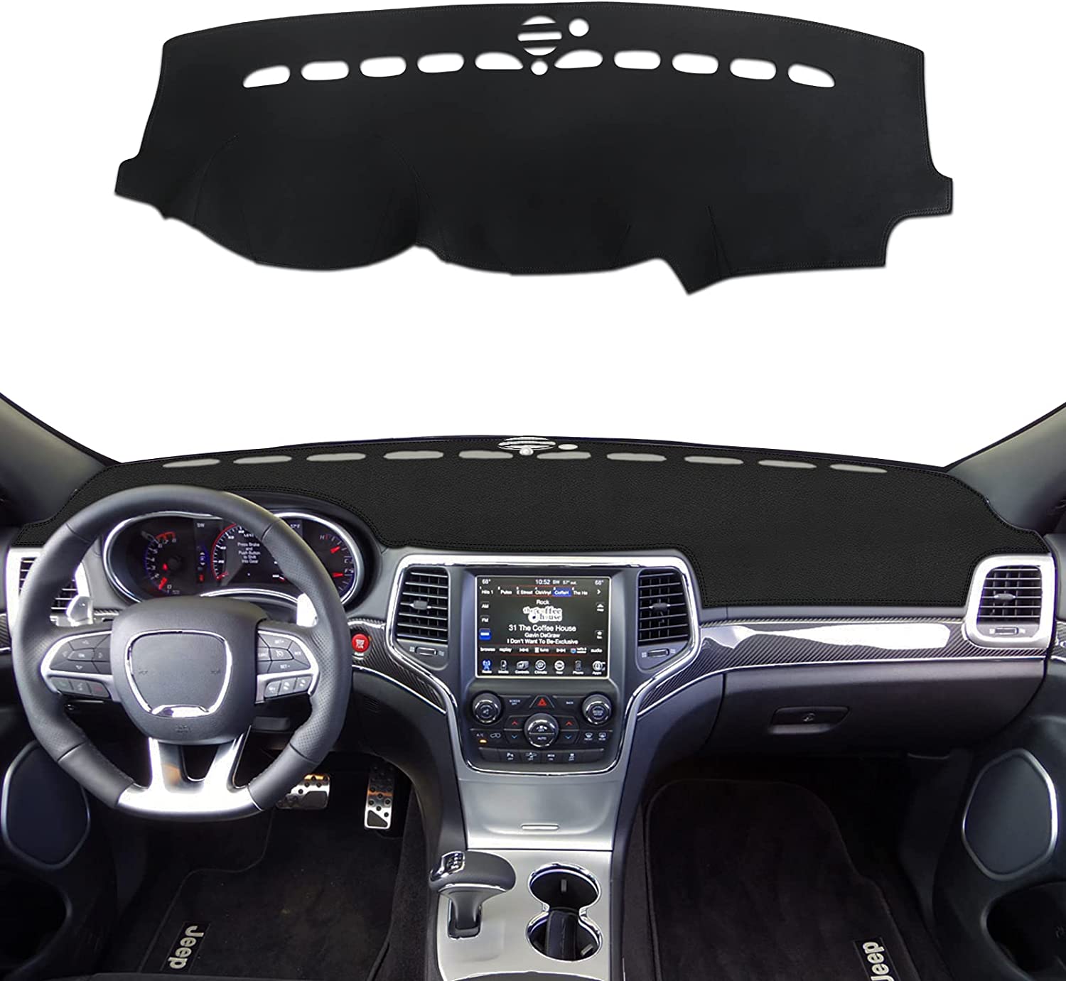 Car Dashboard Cover,Leather Anti-Slip Dash Cover Mat for IS250 IS350 2006-2011,Interior Dash Board Protecter Covers - Delicate Leather