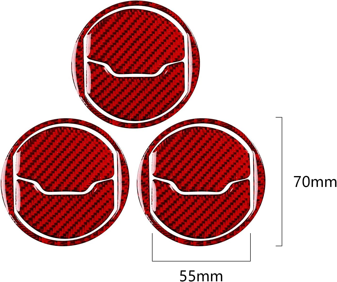 Carbon Fiber Car Central Air Outlet Sticker Decal Interior Trim Cover for Mustang 2015 2016 2017 2018 2019 2020 Accessories - Delicate Leather