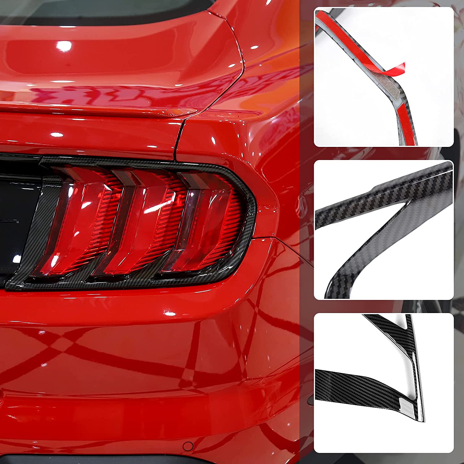 Tail Light Lamp Cover Guard Trim Frame Bezels Decoration Accessories - Delicate Leather