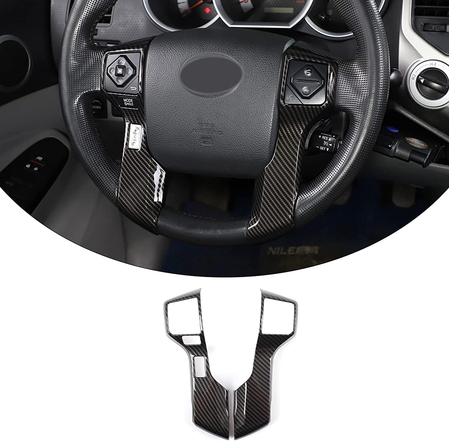 Car ABS Steering Wheel Moulding Chrome Cover Trims Stickers - Delicate Leather