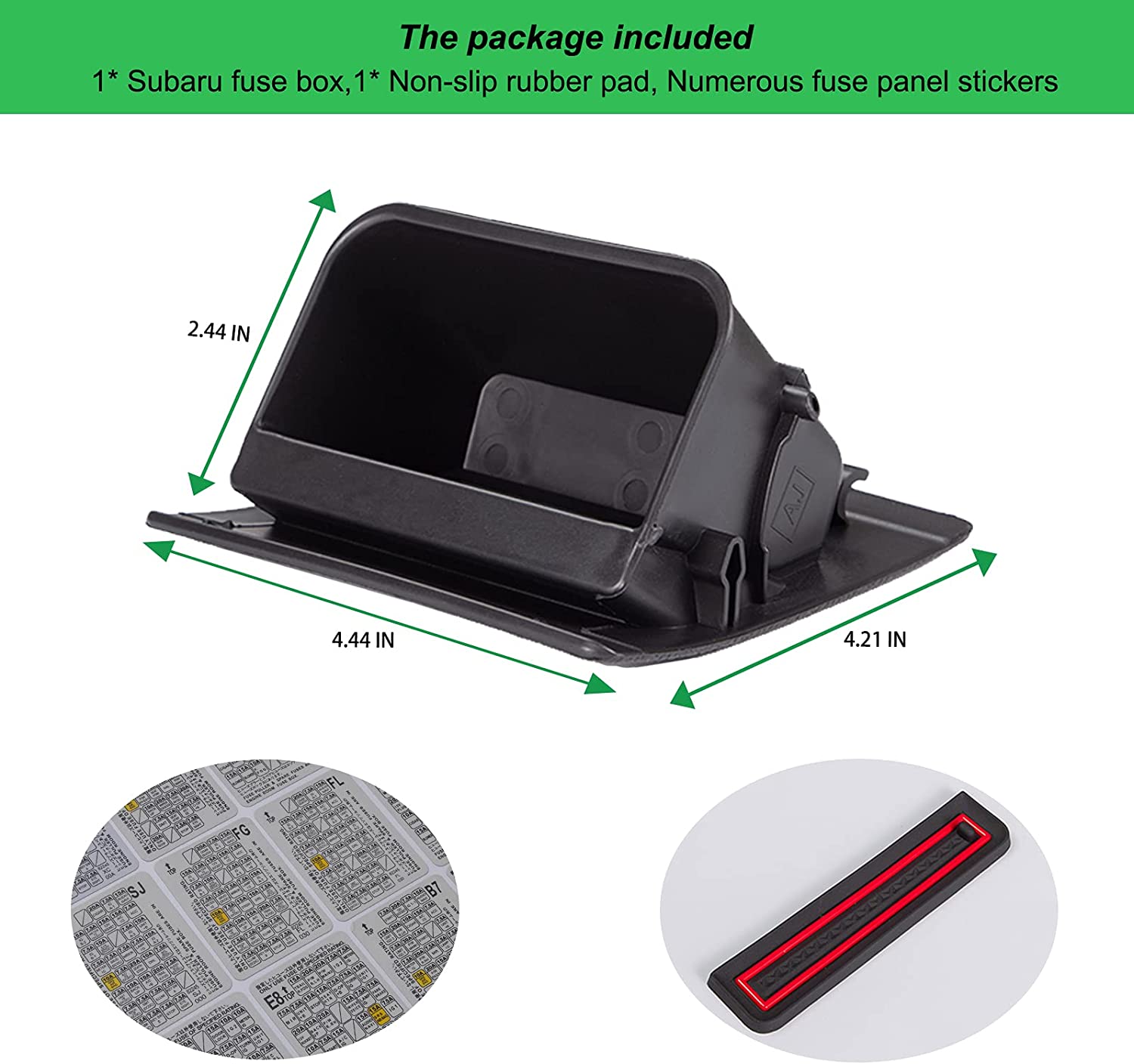 Fuse Box Coin Container Inner Storage Tray Compatible with Subaru Impreza XV/Crosstrek Forester Legacy Outback WRX STI Ascent Accessories - Delicate Leather