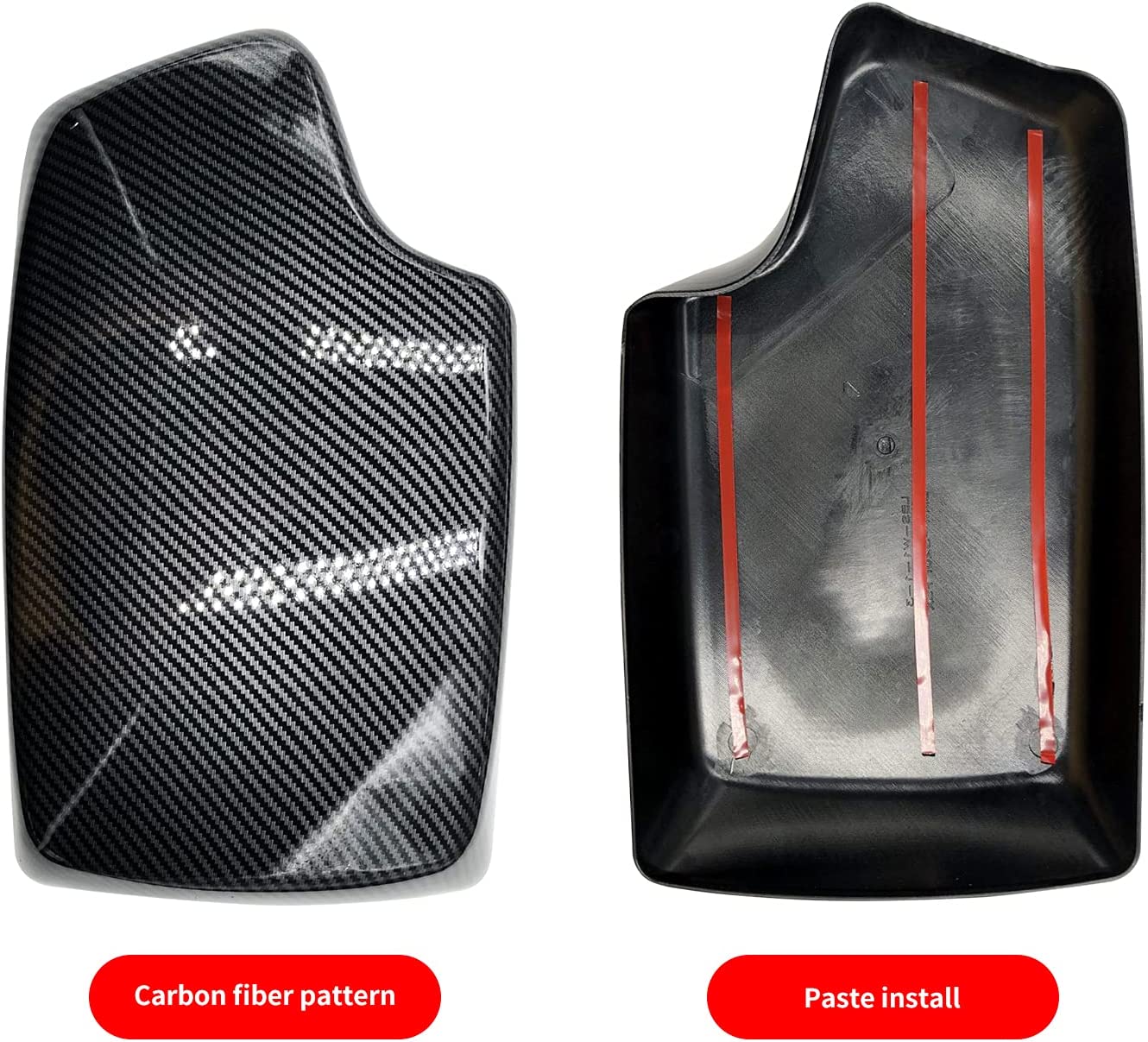 Carbon Fiber Color Center Consoles Pad Compatible with F30 F32 F34 (ABS Material) (F30 2012-2019) - Delicate Leather