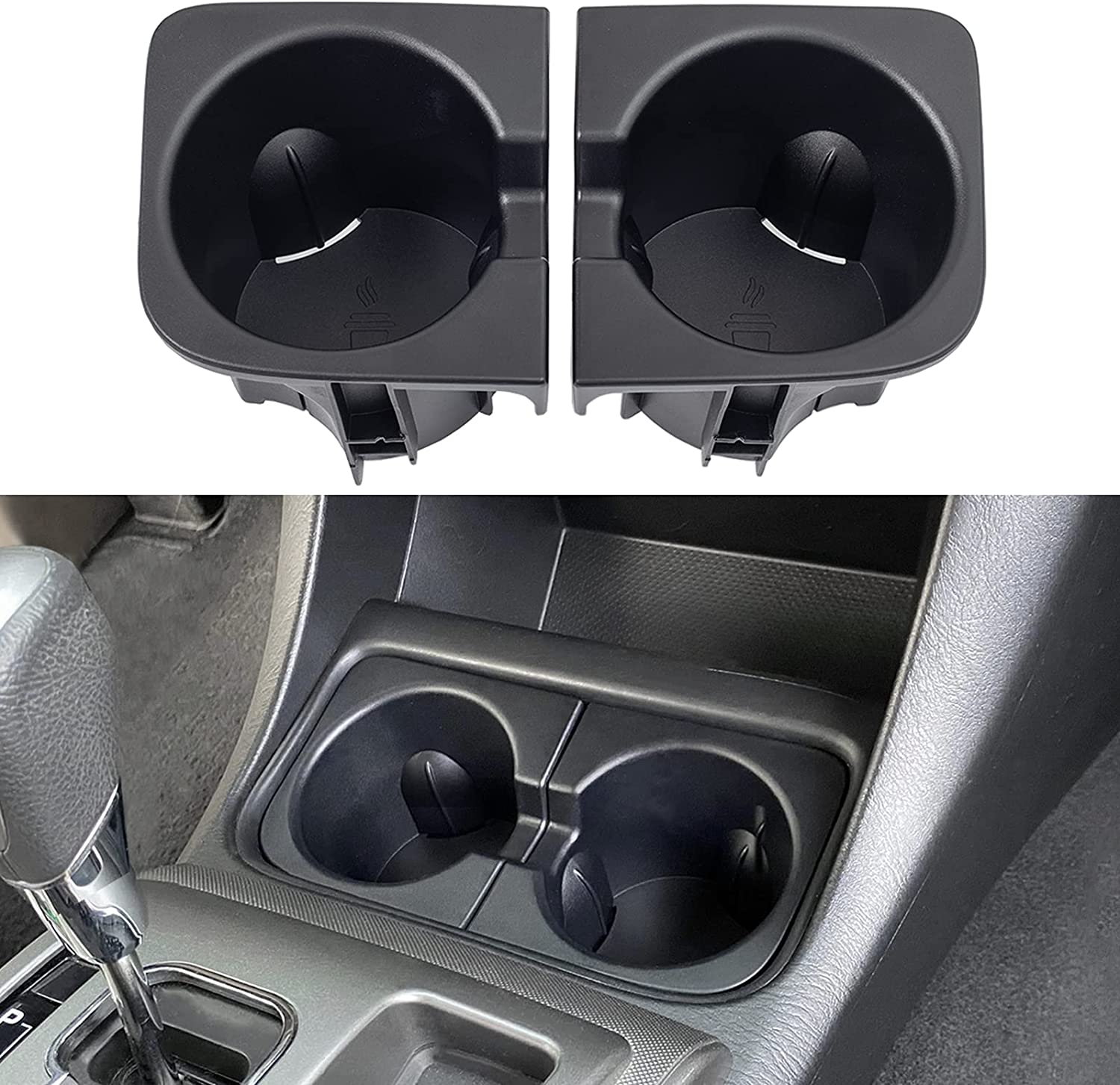 Car Cup Holder Inserts Replacement, Durable Cup Holder Inserts Drink Holder Accessories - Delicate Leather