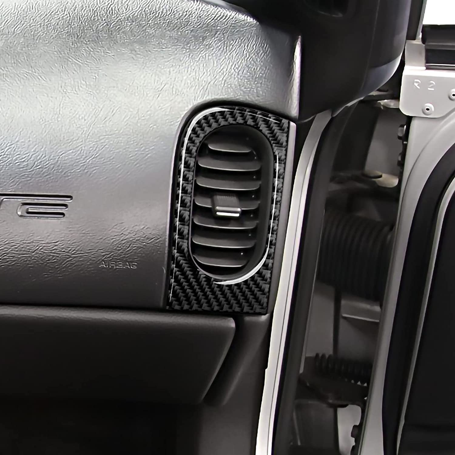 Car Air Outlet Vent Sticker Decal Carbon Fiber Interior Trim Cover - Delicate Leather