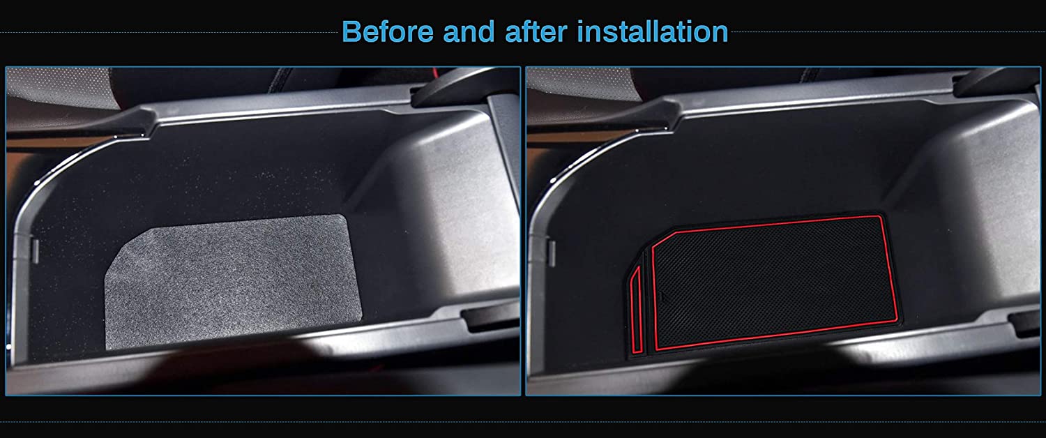 Anti Dust Mats for Camry Accessories 2018 2019 2020 2021 2022 2023 Custom Fit Door Pocket Liners Cup Holder Pads Console Mats(16pcs/Set) - Delicate Leather