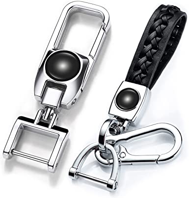 Stylish Leather Car Keychains Perfect for Men Gift Sets!