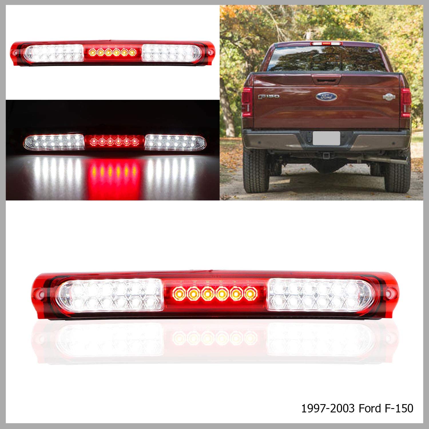 LED 3rd Brake Light High Mount Brake Light Rear Brake Light Waterproof Cargo Light - Delicate Leather