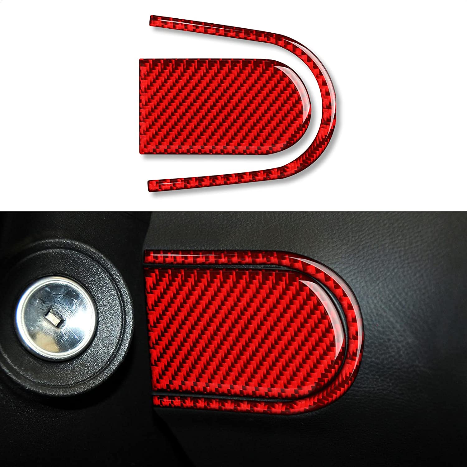 Car Right of Steering Wheel Sticker Decal Carbon Fiber Interior Trim Cover for Camaro 2010 2011 Car Decoration Accessories - Delicate Leather