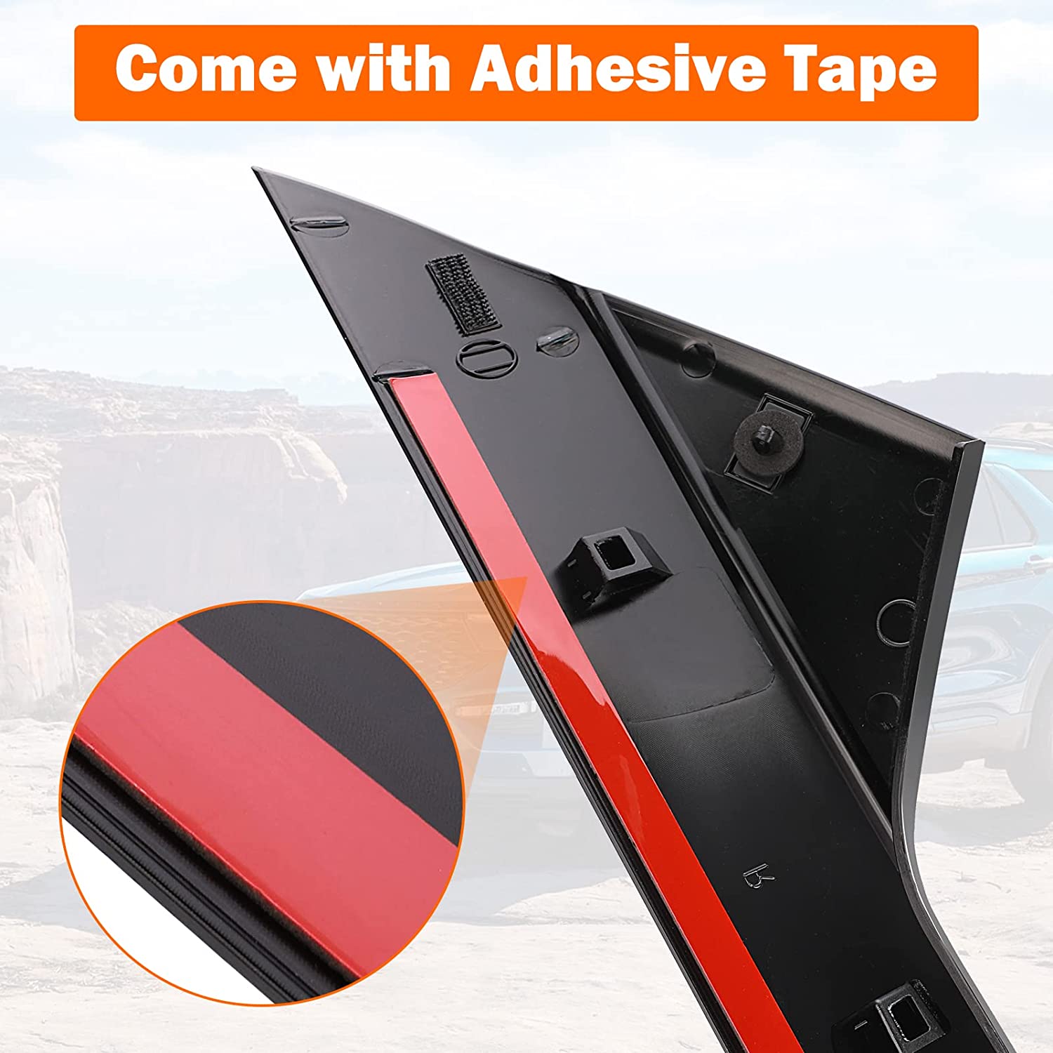Windshield A-Pillar Molding Trim Driver Side, Compatible with 2011-2019 Ford Explorer Replace 926 450, BB5Z-7803137-AB BB5Z7803137AA BB5Z7803137BA BB5Z7803145AA - Delicate Leather