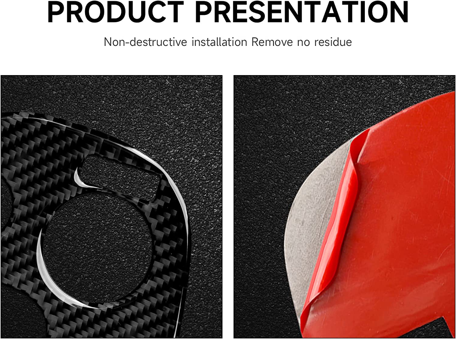 Carbon Fiber Car Gear Shift Panel Sticker Decal Interior Trim Cover for C5 1998 1999 2000 2001 2002 2003 2004 Accessories - Delicate Leather
