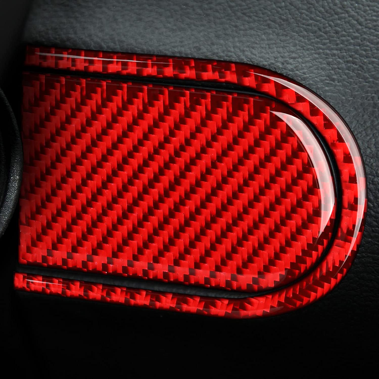 Car Right of Steering Wheel Sticker Decal Carbon Fiber Interior Trim Cover for Camaro 2010 2011 Car Decoration Accessories - Delicate Leather