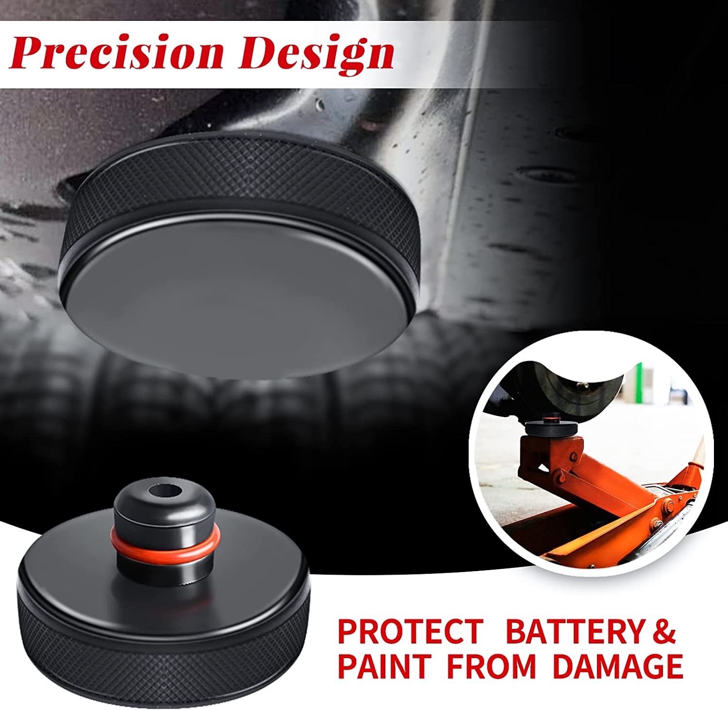 4 Pucks with a Storage Case, Accessories for Vehicles - Delicate Leather