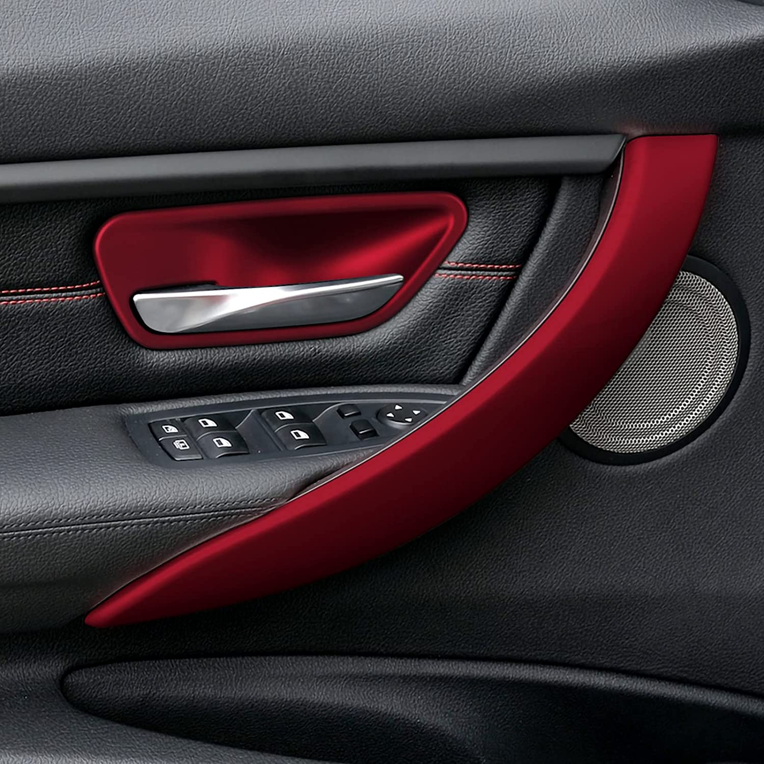 2PCS Car Door Handles Sticker Decal ABS Trim Compatible with BMW F30 F31 F34 3GT F32 F33 F36 Accessories, 2012-2020 - Delicate Leather