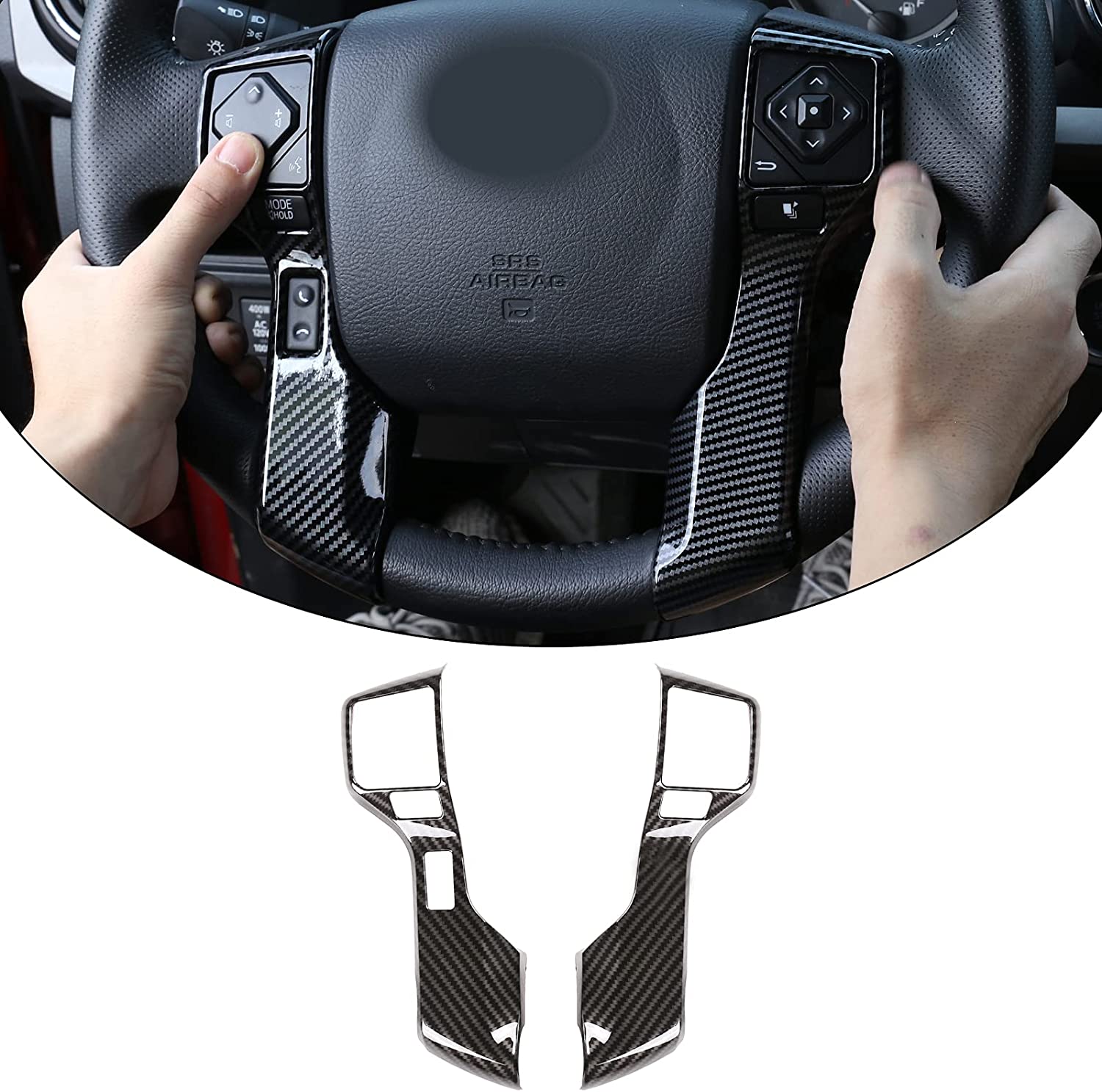 Car ABS Steering Wheel Moulding Chrome Cover Trims Stickers - Delicate Leather