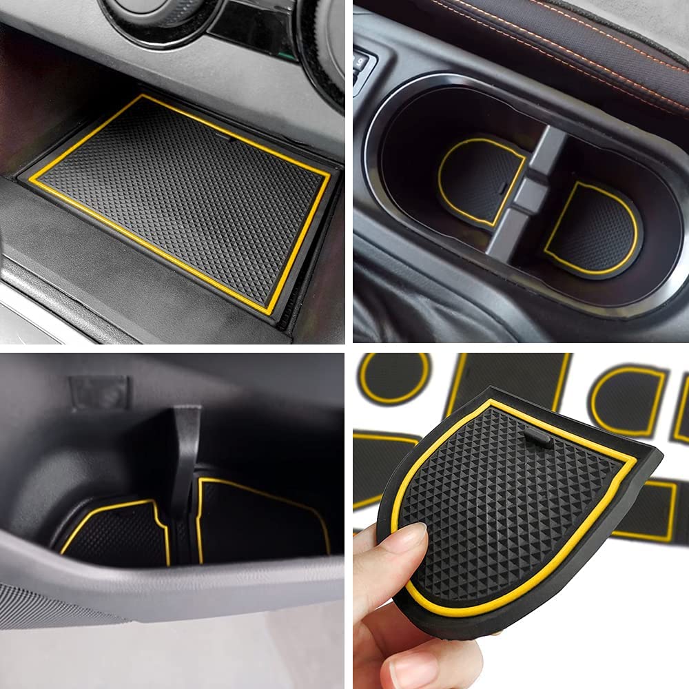 Anti-dust Door Mats Compatible with Crosstrek and 2018-2023 Impreza Gate Door Liners Inserts Cup Console Mats Interior Accessories - Delicate Leather