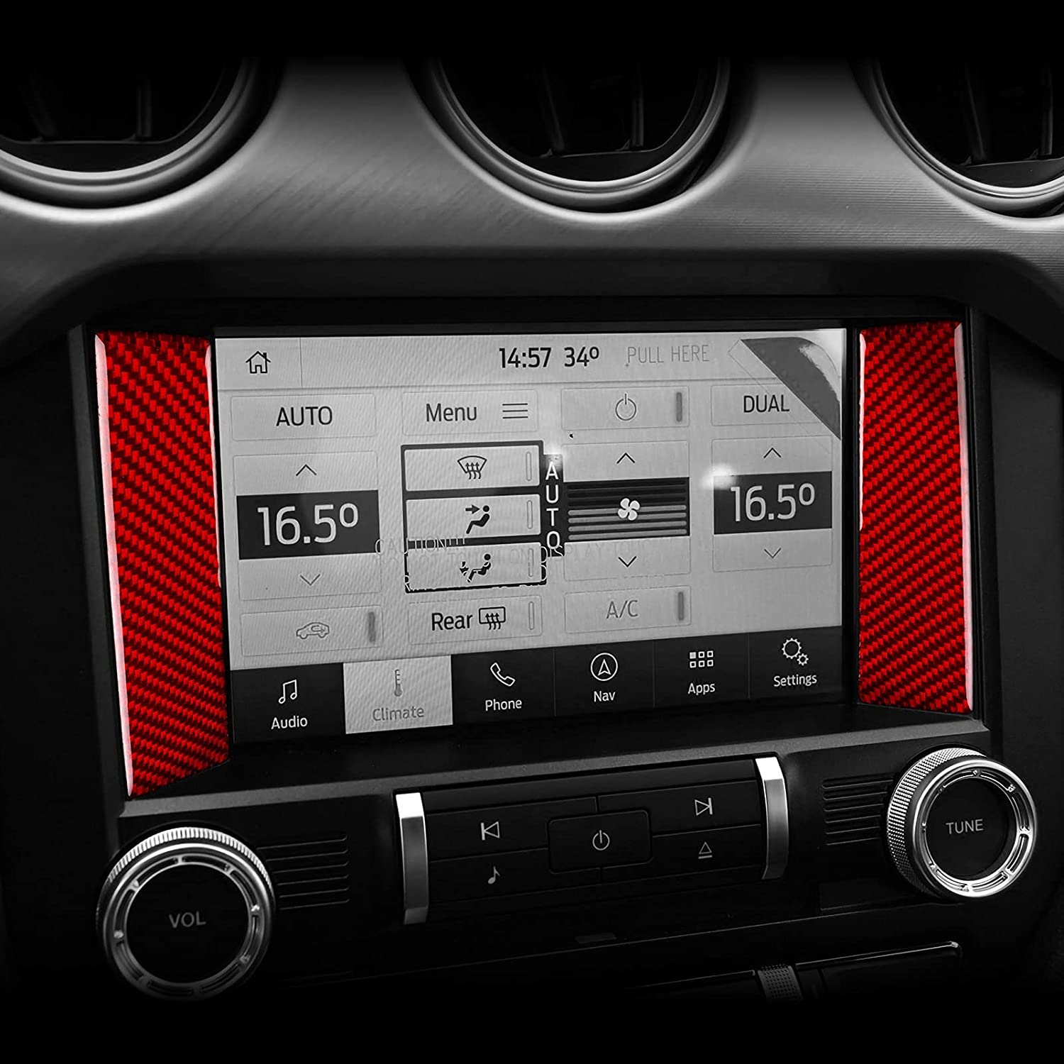 Car Air Conditioning Cd Panel Sticker Decal Interior Trim Cover - Delicate Leather