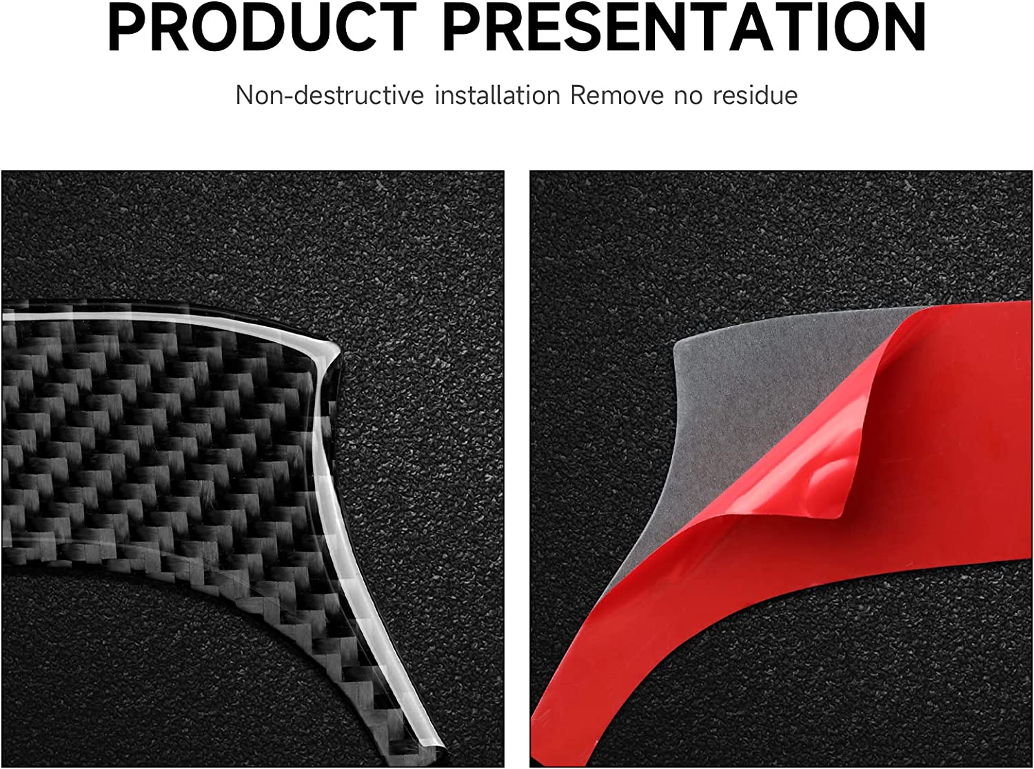 Car Central Air Outlet Sticker Decal Carbon Fiber Interior Trim Cover - Delicate Leather