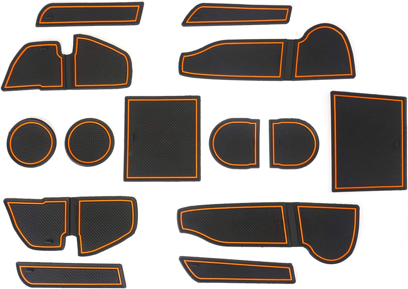 Anti-dust Door Mats Compatible with Crosstrek and 2018-2023 Impreza Gate Door Liners Inserts Cup Console Mats Interior Accessories - Delicate Leather