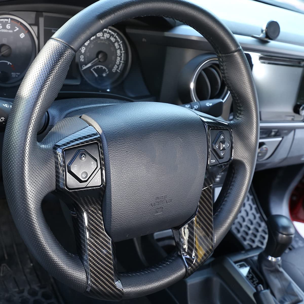 Car ABS Steering Wheel Moulding Cover Trims Stickers Accessories - Delicate Leather