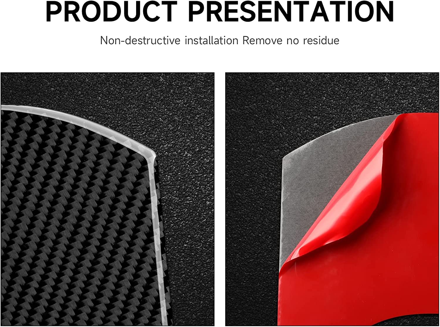 C7 Car Multimedia Sticker Decal Carbon Fiber Interior Trims Accessories Cover for C7 2014 2015 2016 2017 2019-Ships from The US - Delicate Leather