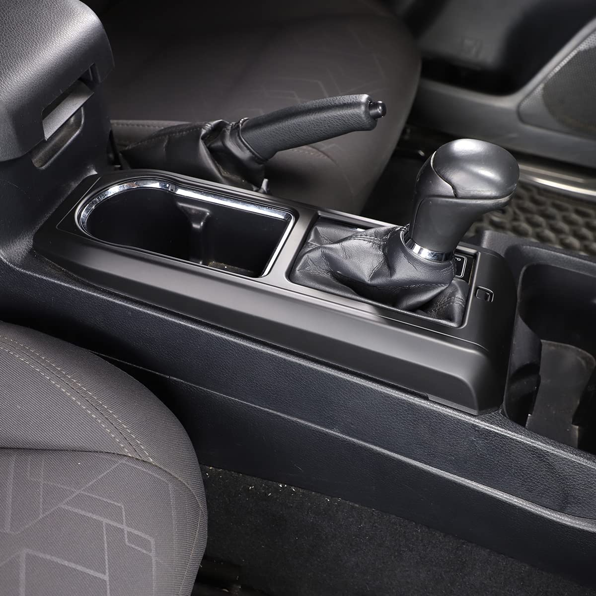 Car Control Gears Shift Panel Protective Cover Molding Trims Stickers - Delicate Leather