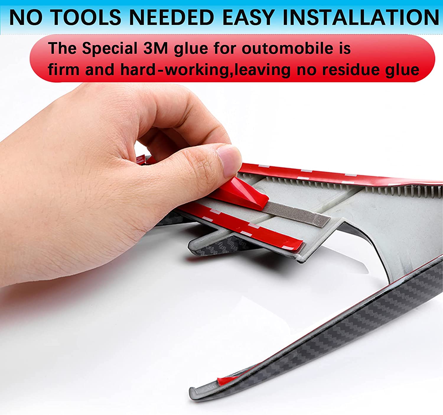 Side Camera Indicator Protection Cover Decoration Modification Accessories fit for Autopilot 2.0-3.0 - Delicate Leather